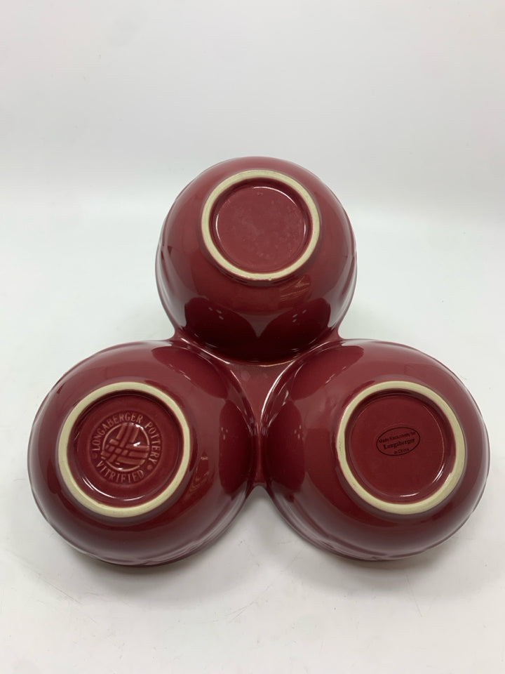 PAPRIKA RED 3 SPOT RELISH TRAY.
