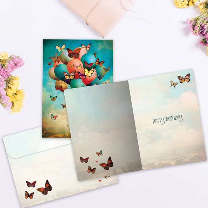 Happiness Balloons, Birthday Card