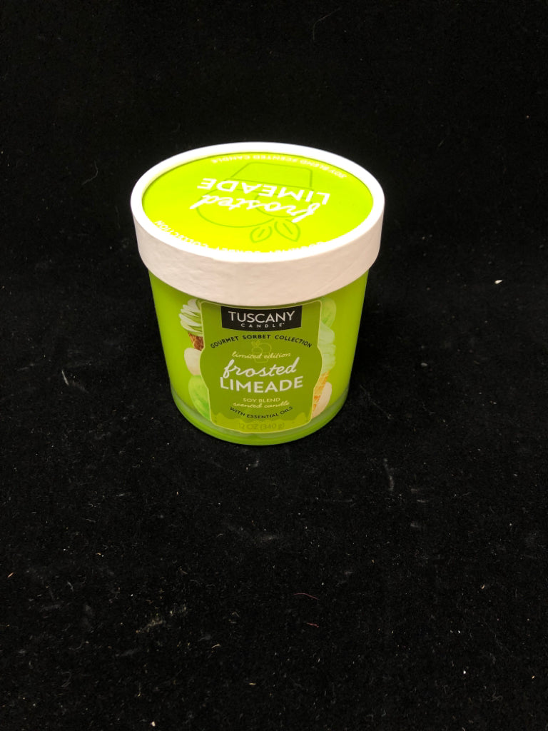 FROSTED LIMEADE CANDLE.