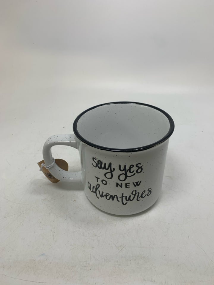 SAY YES TO NEW ADVENTURE MUG.