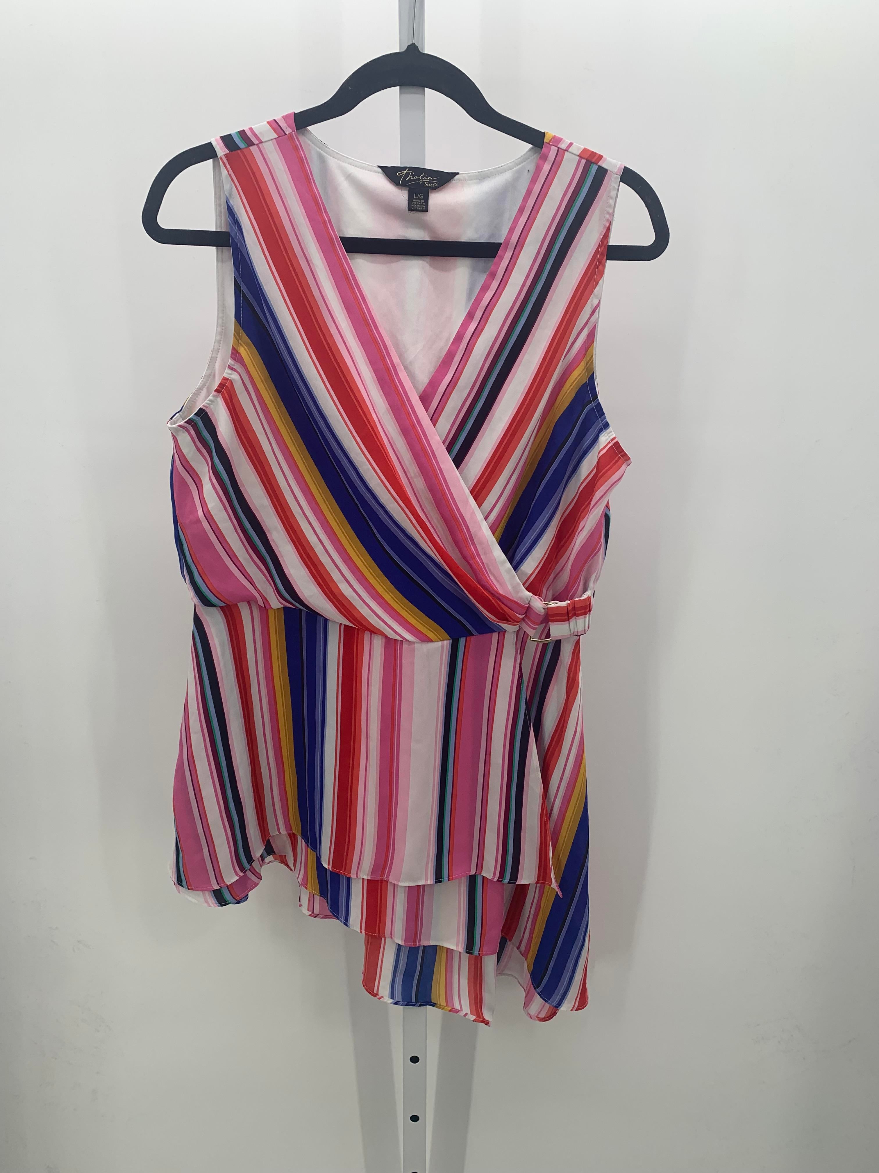 Thalia Sodi Size Large Misses Sleeveless Shirt