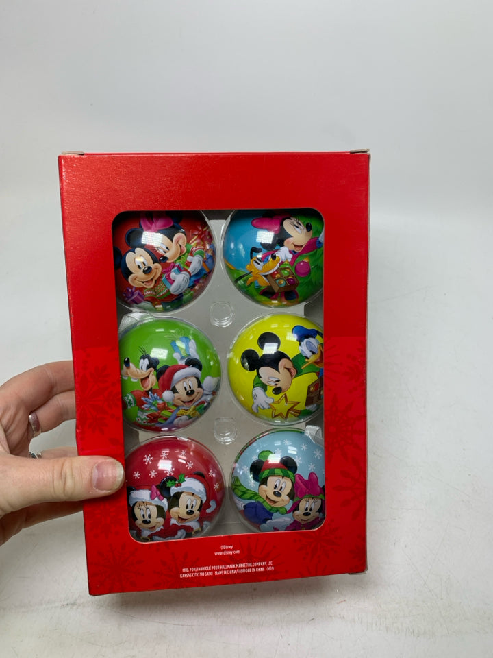 NIP 6 MICKEY MOUSE & FRIENDS METAL ORNAMENTS.