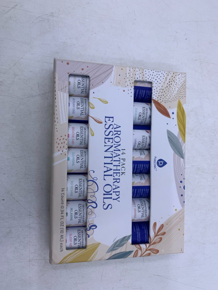 NIB 14 AROMATHERERAPY ESSENTIAL OILS.