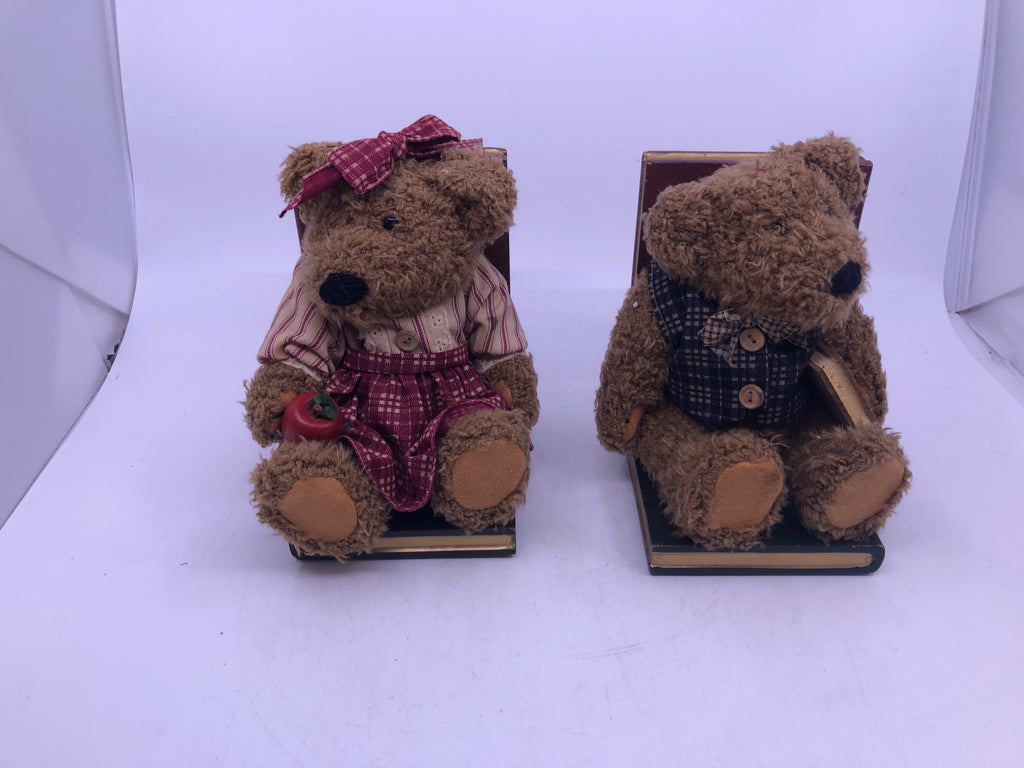 BOOKS/BEARS BOOKENDS "BOOKS ARE FUN"