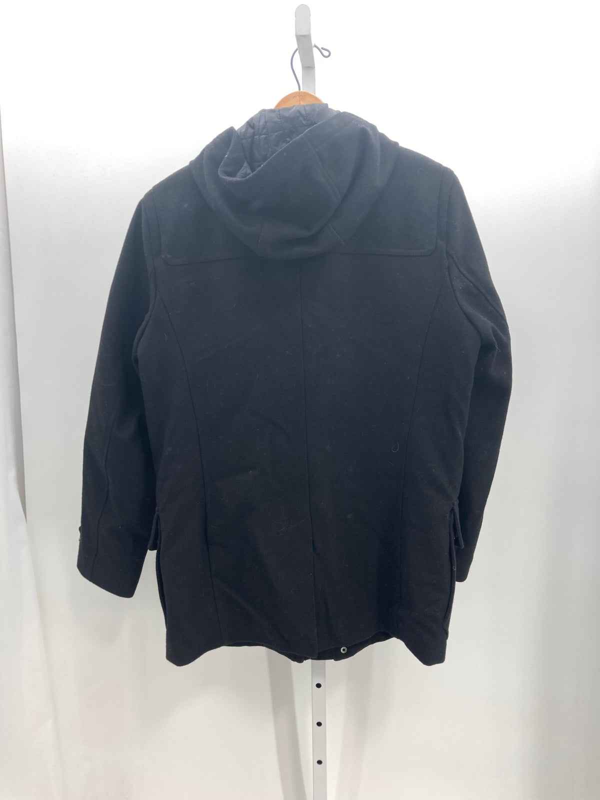 HOODED WOOL BLEND