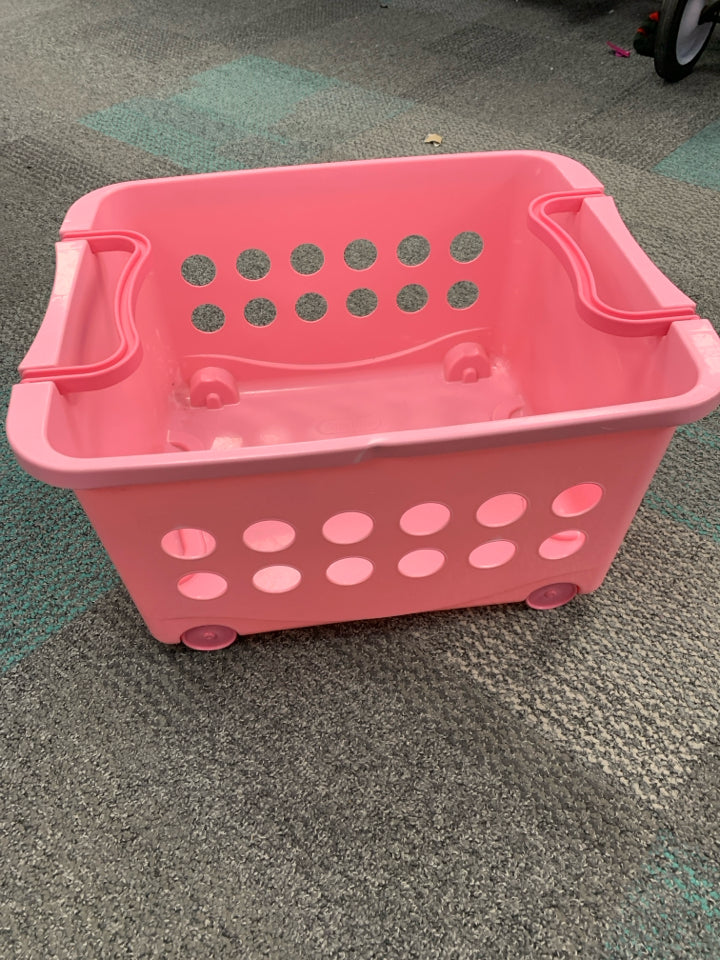 Circo Wheeled Basket-Sterilite Pink Create Toy Bin