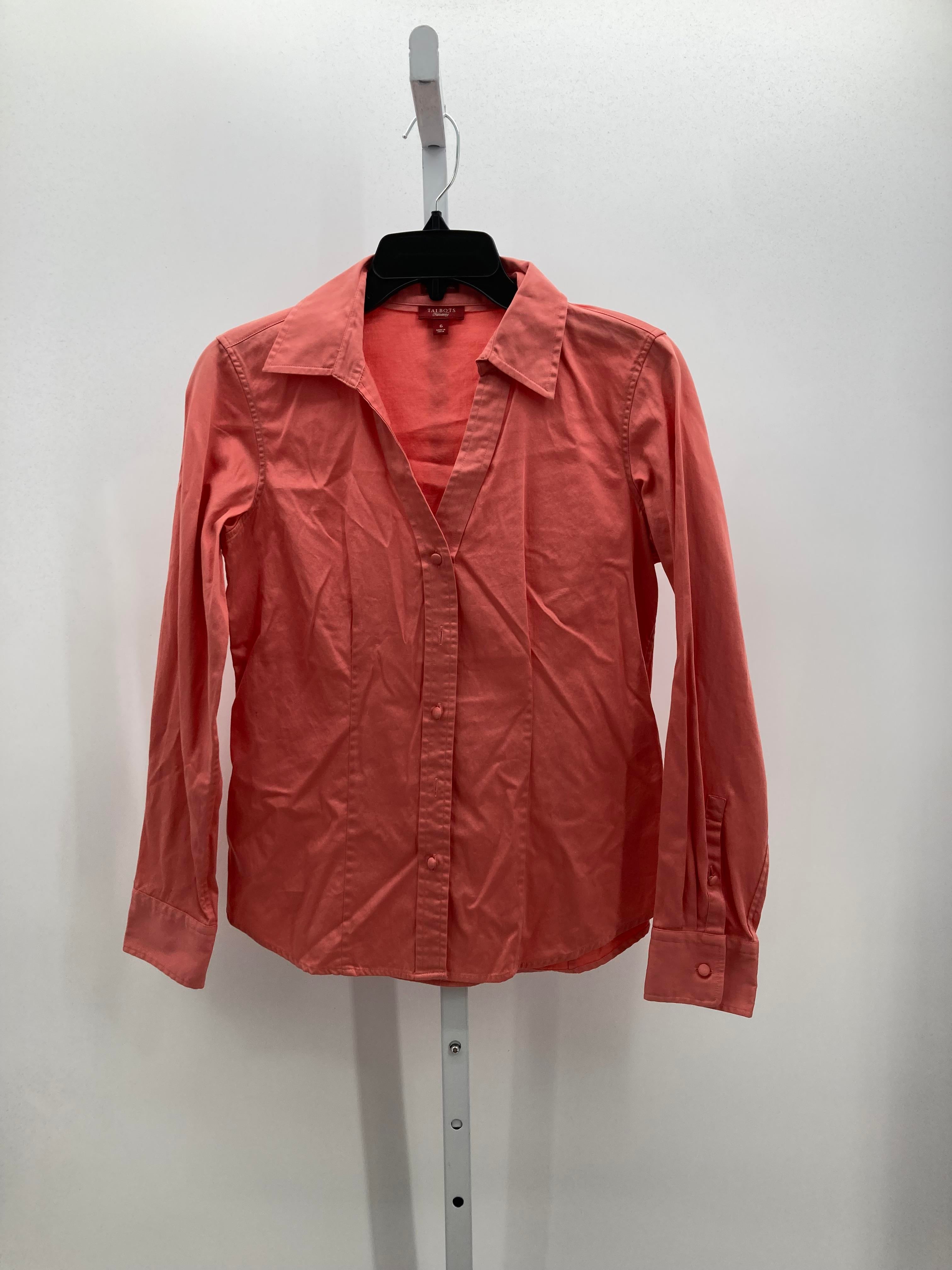 Talbots Size 6 Misses Long Sleeve Shirt