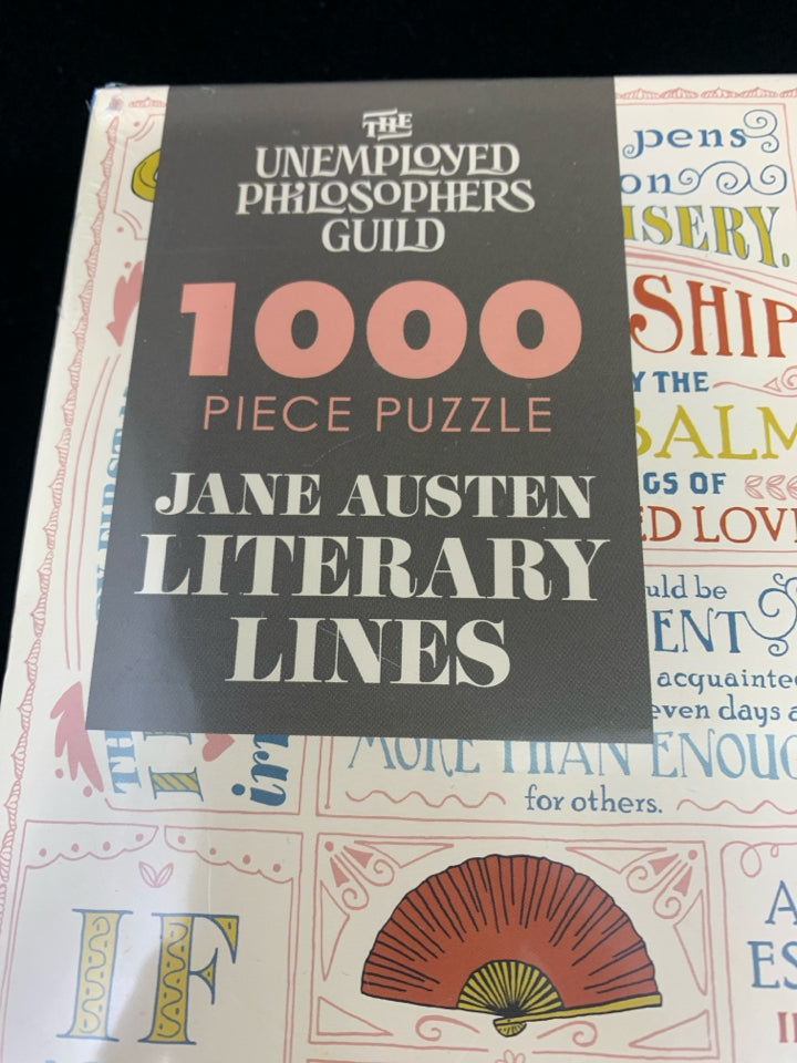 NIP JANE AUSTIN LITERARY LINES PUZZLE THE UNEMPLOYED PHILOSOPHERS GUILD.