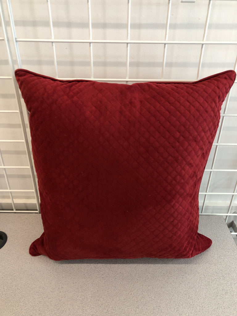 SOFT RED PILLOW.