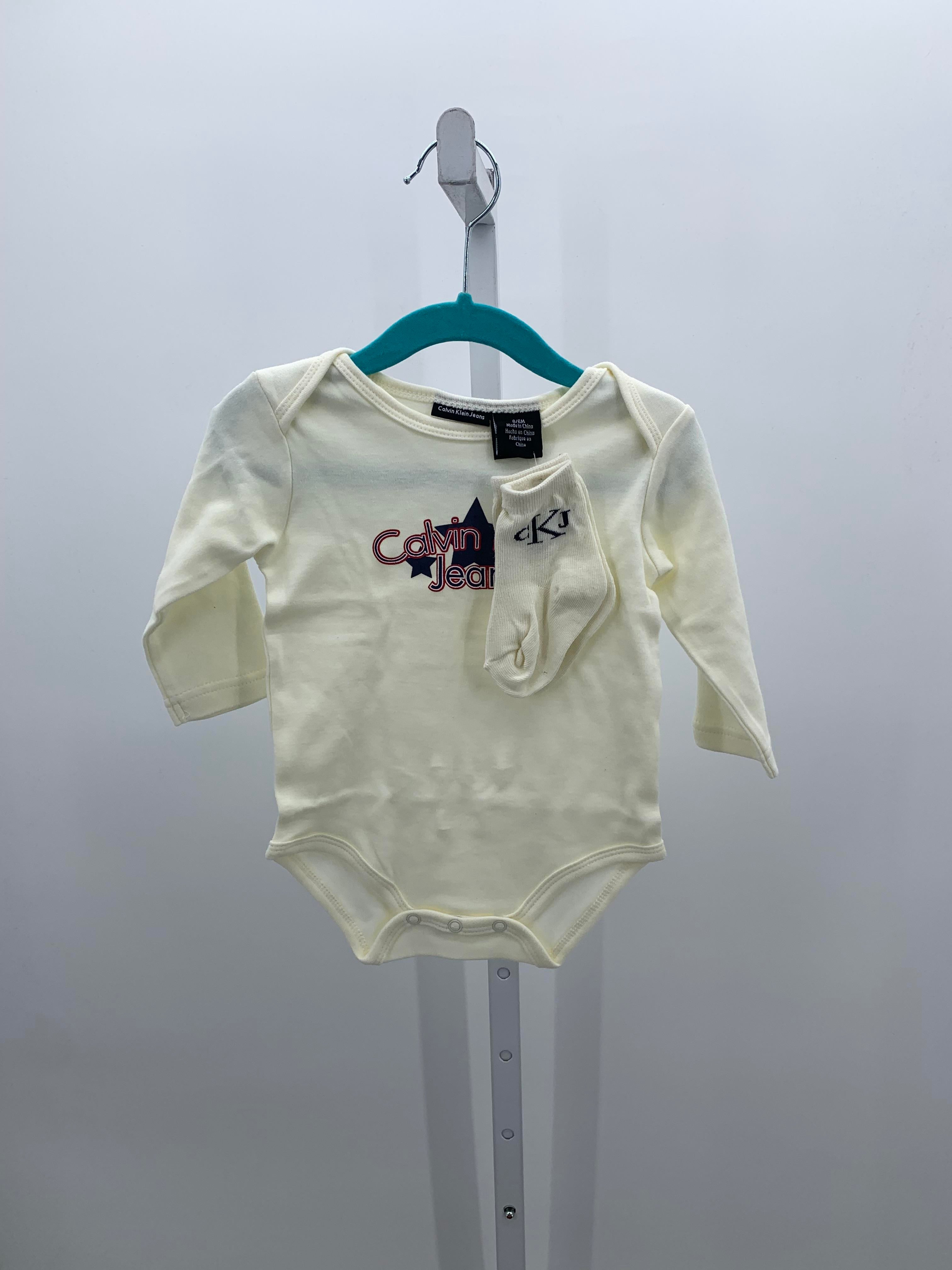 Calvin Klein Size 0-6 Months Girls Long Sleeve Shirt