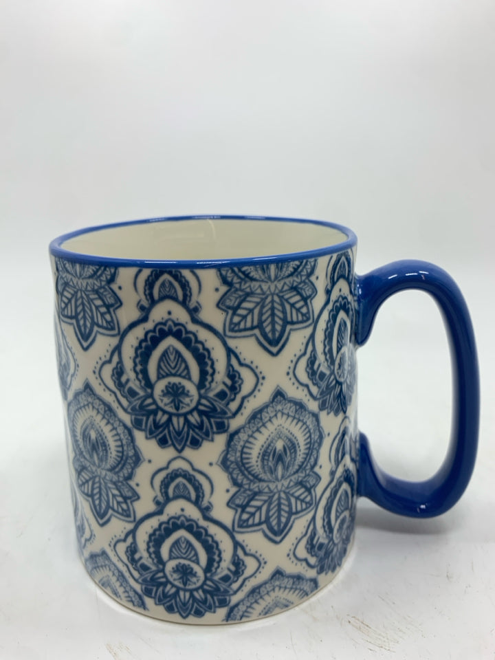 WAVY BLUE MANDELA MUG.