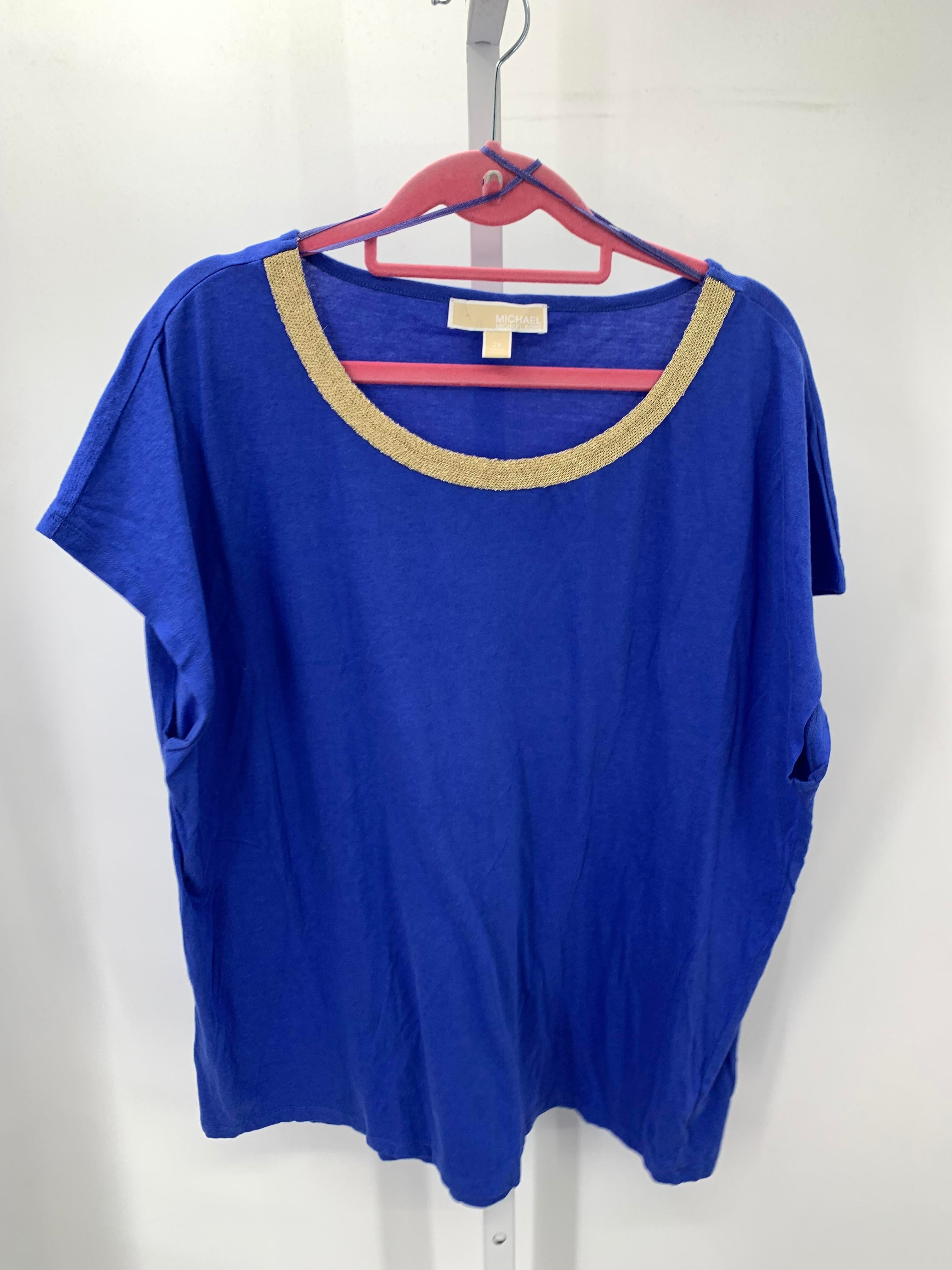 Michael Kors Size 2X Womens Short Sleeve Shirt