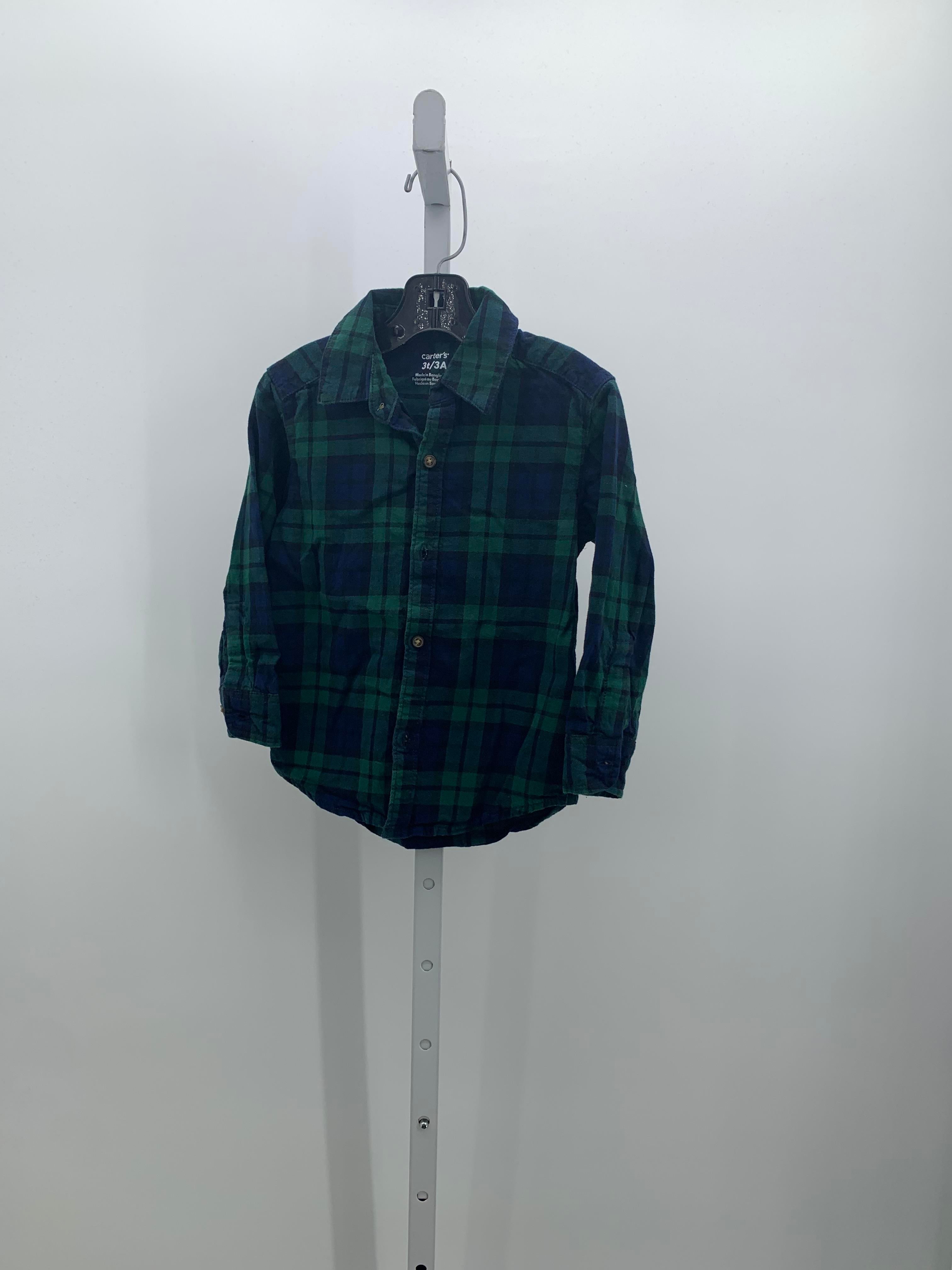 NAVY/ GREEN BUTTON DOWN