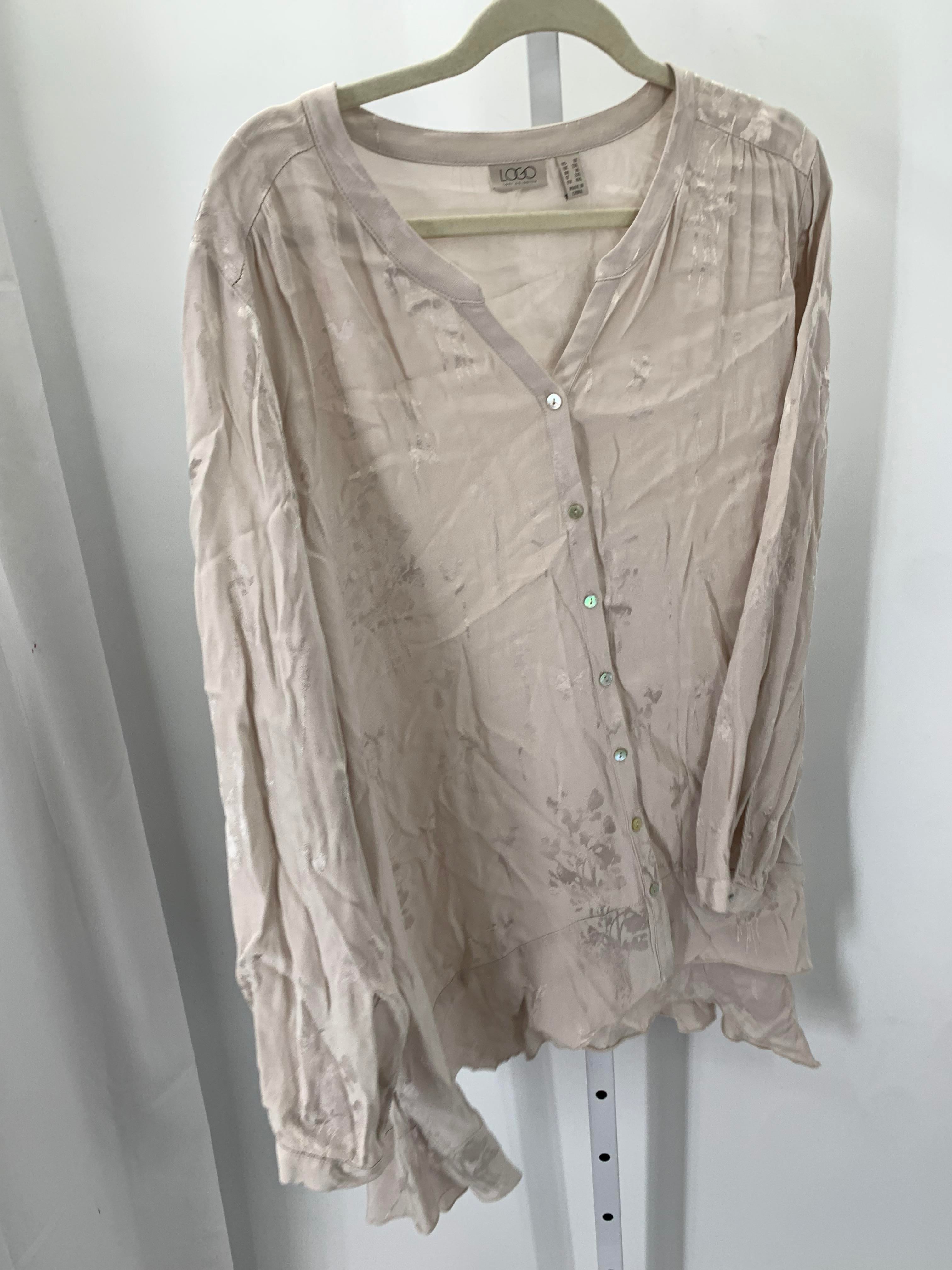 LOGO Size 1X Womens Long Sleeve Shirt