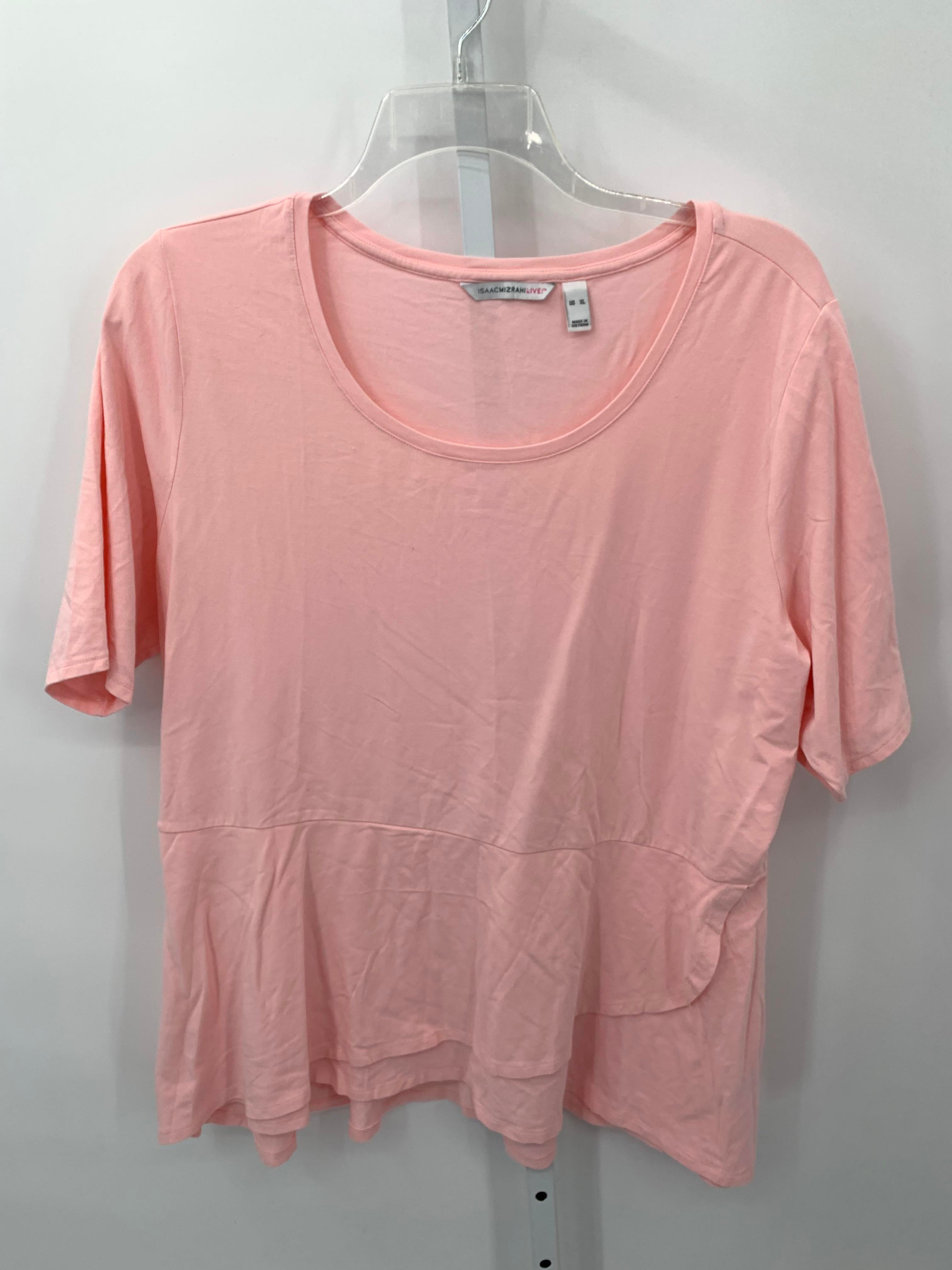 Isaac Mizrahi Size Extra Large Misses Short Sleeve Shirt