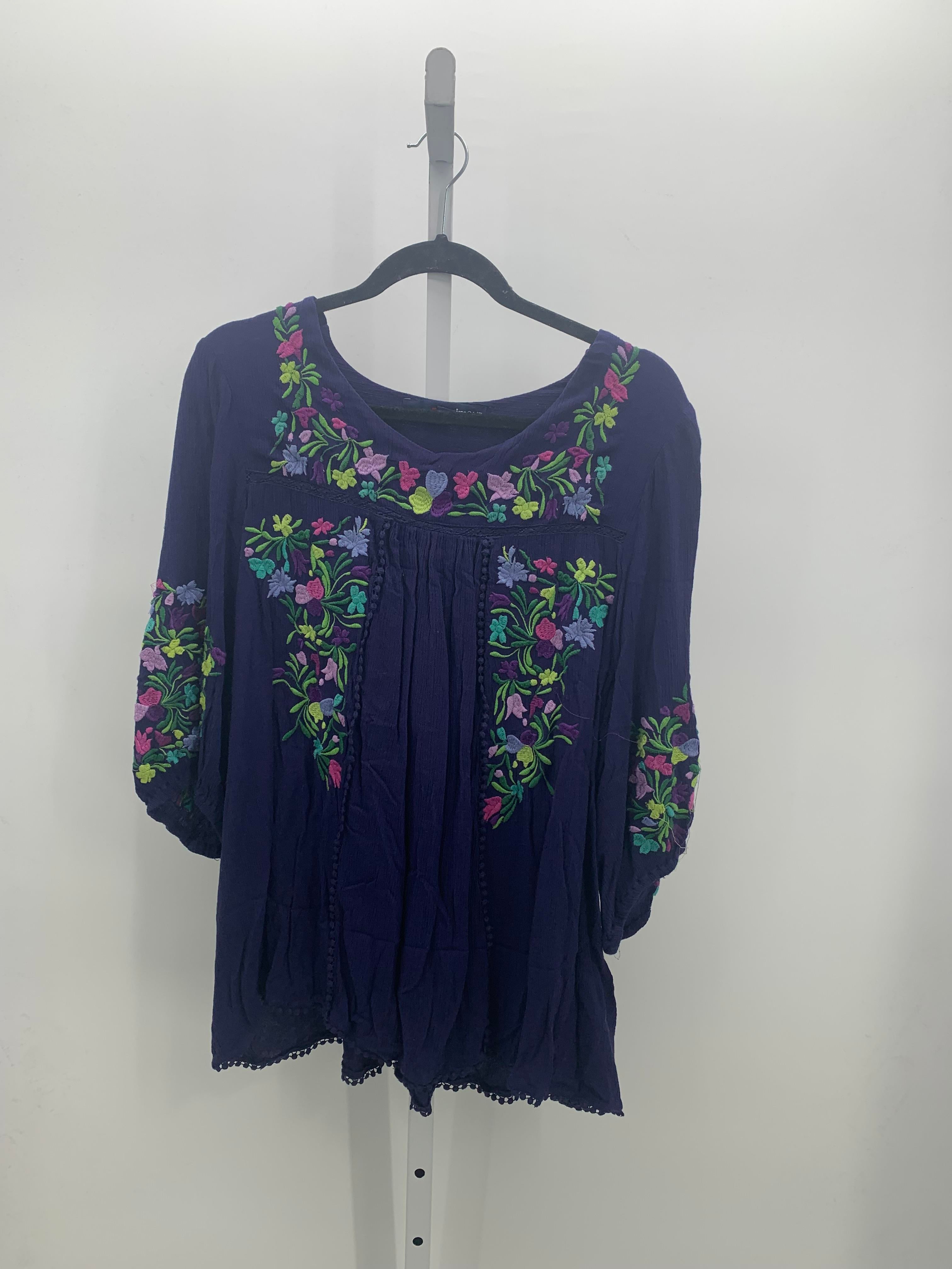 Size 18 W Womens 3/4 Sleeve Shirt