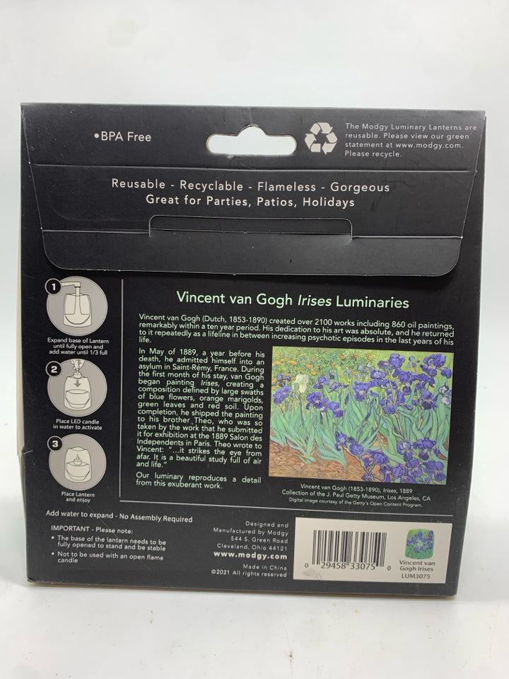 NIP VAN GOGH IRISES FLOATING LANTERNS.