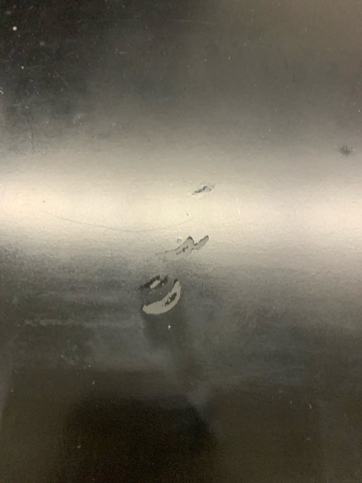 2PC BLACK WOOD DESK W/ SHELVES *MINOR WEAR.