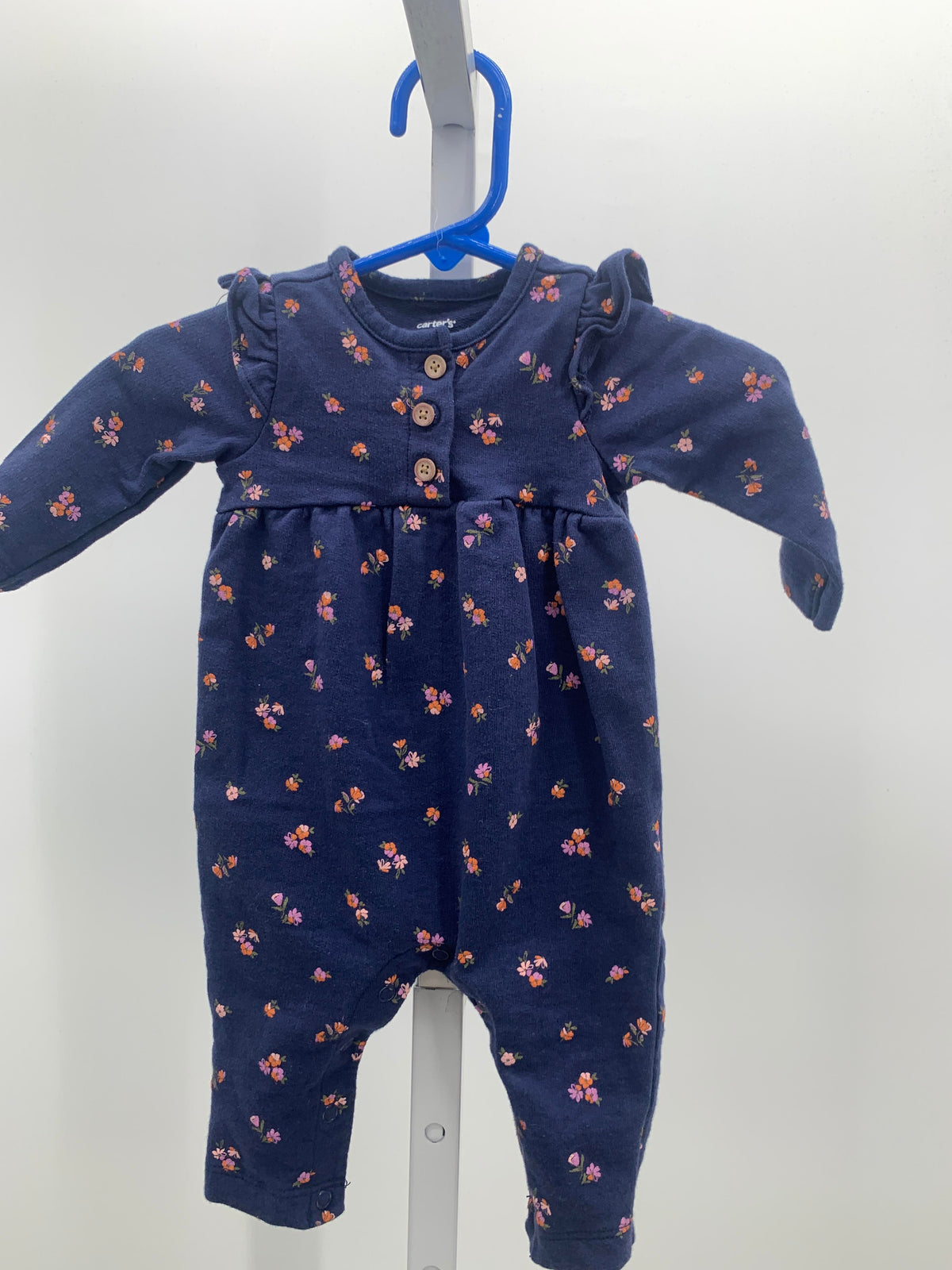 Carters Size 3 Months Girls Long Slv. Romper