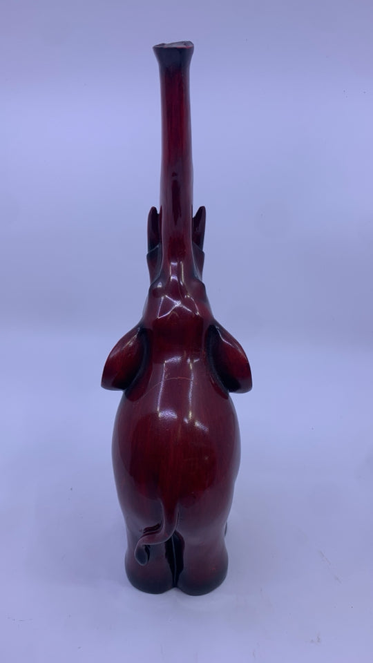 CHERRY WOOD ELEPHANT DECOR.