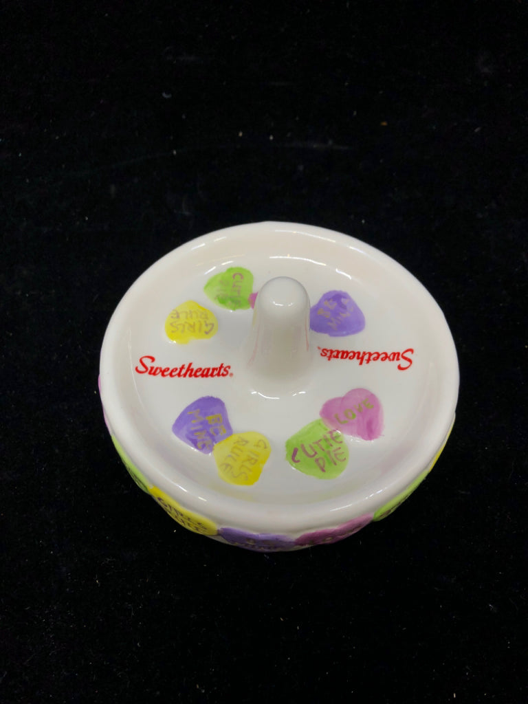 SWEETHEARTS CANDY RING HOLDER.