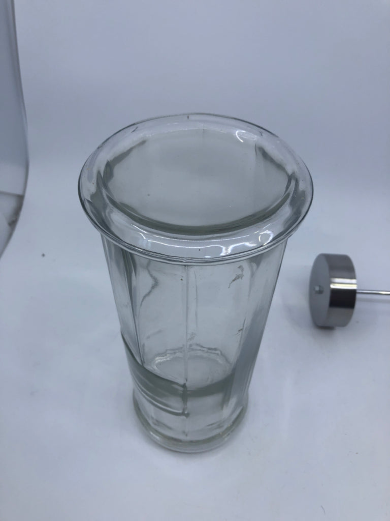 VTG GLASS DRINKING STRAW CONTAINER.