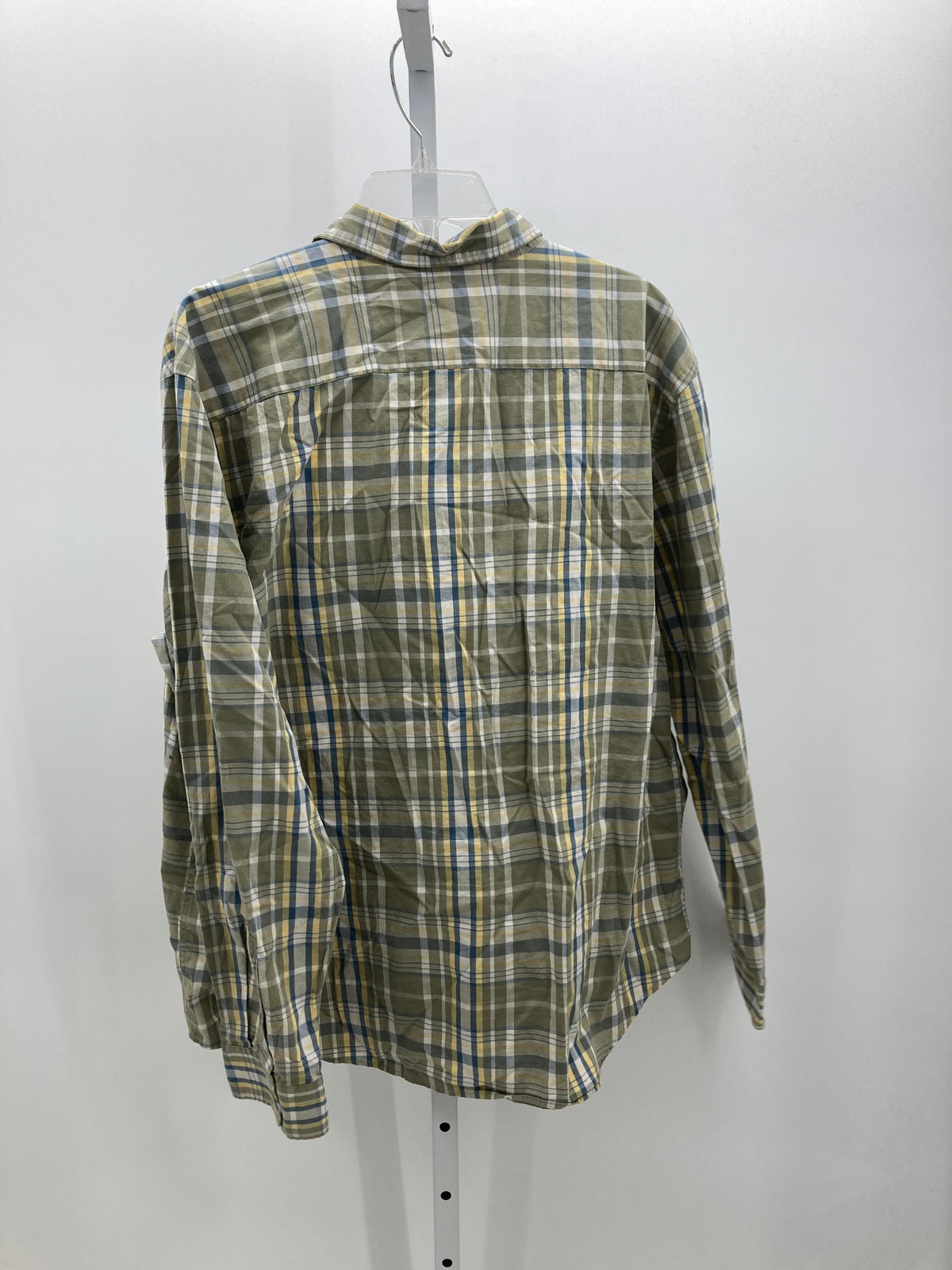 PLAID BTN DOWN