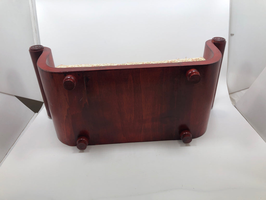 WOODEN DOLLHOUSE SLEIGH BED.