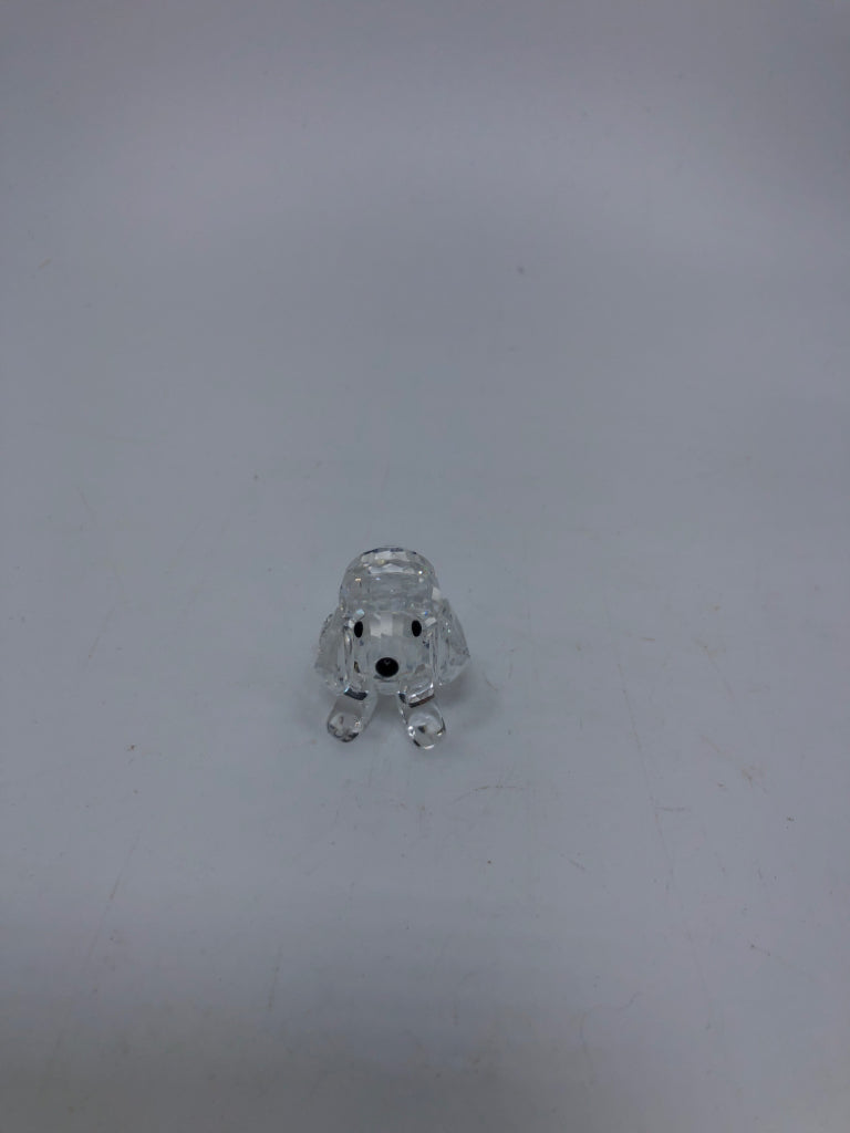 SWAROVSKI CRYSTAL POODLE FIGURINE.