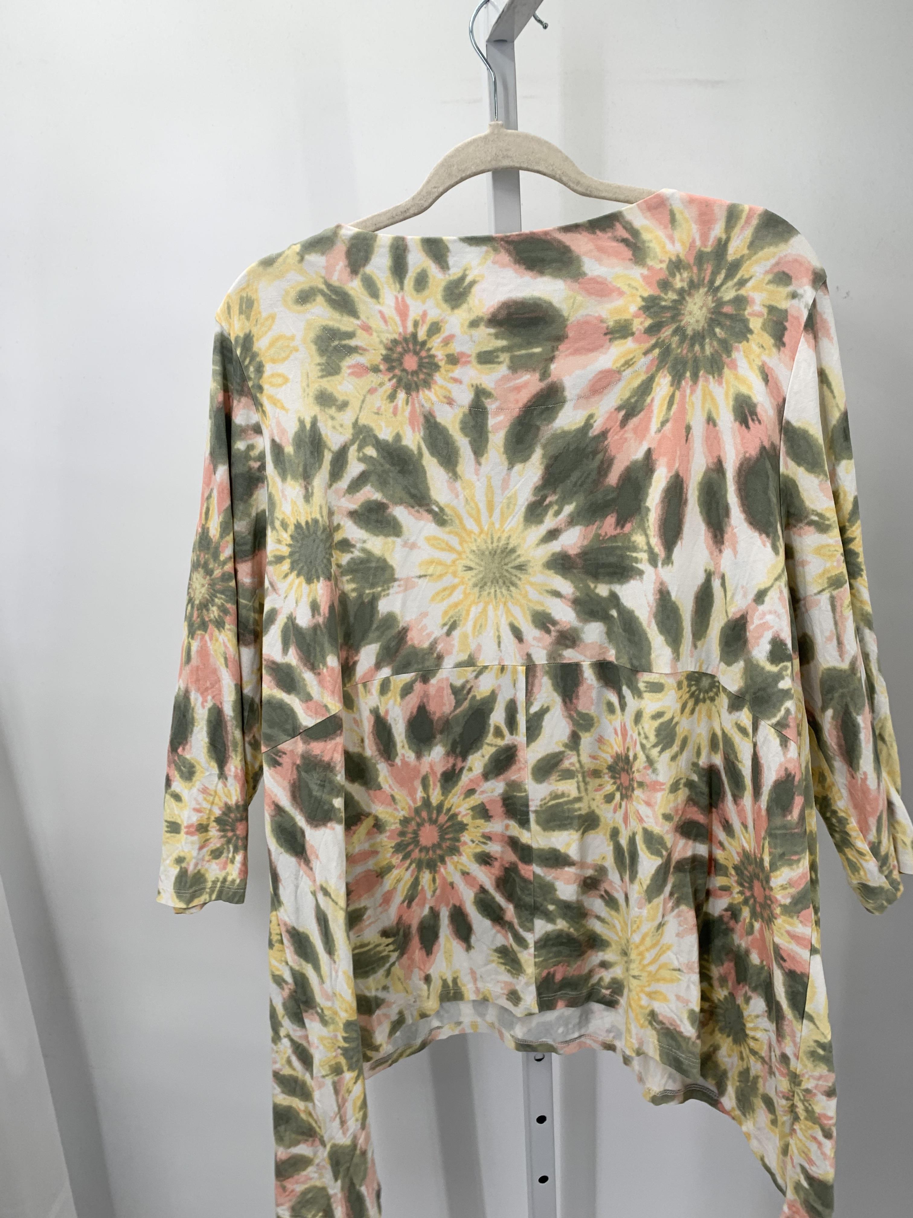 Ruby Rd. Size 1X Womens 3/4 Sleeve Shirt