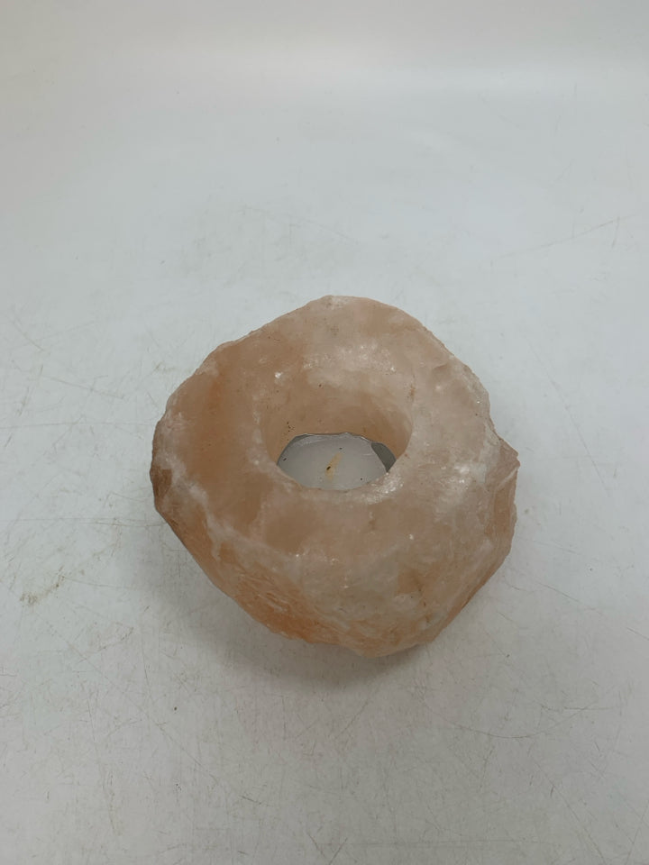 SALT ROCK CANDLE HOLDER.