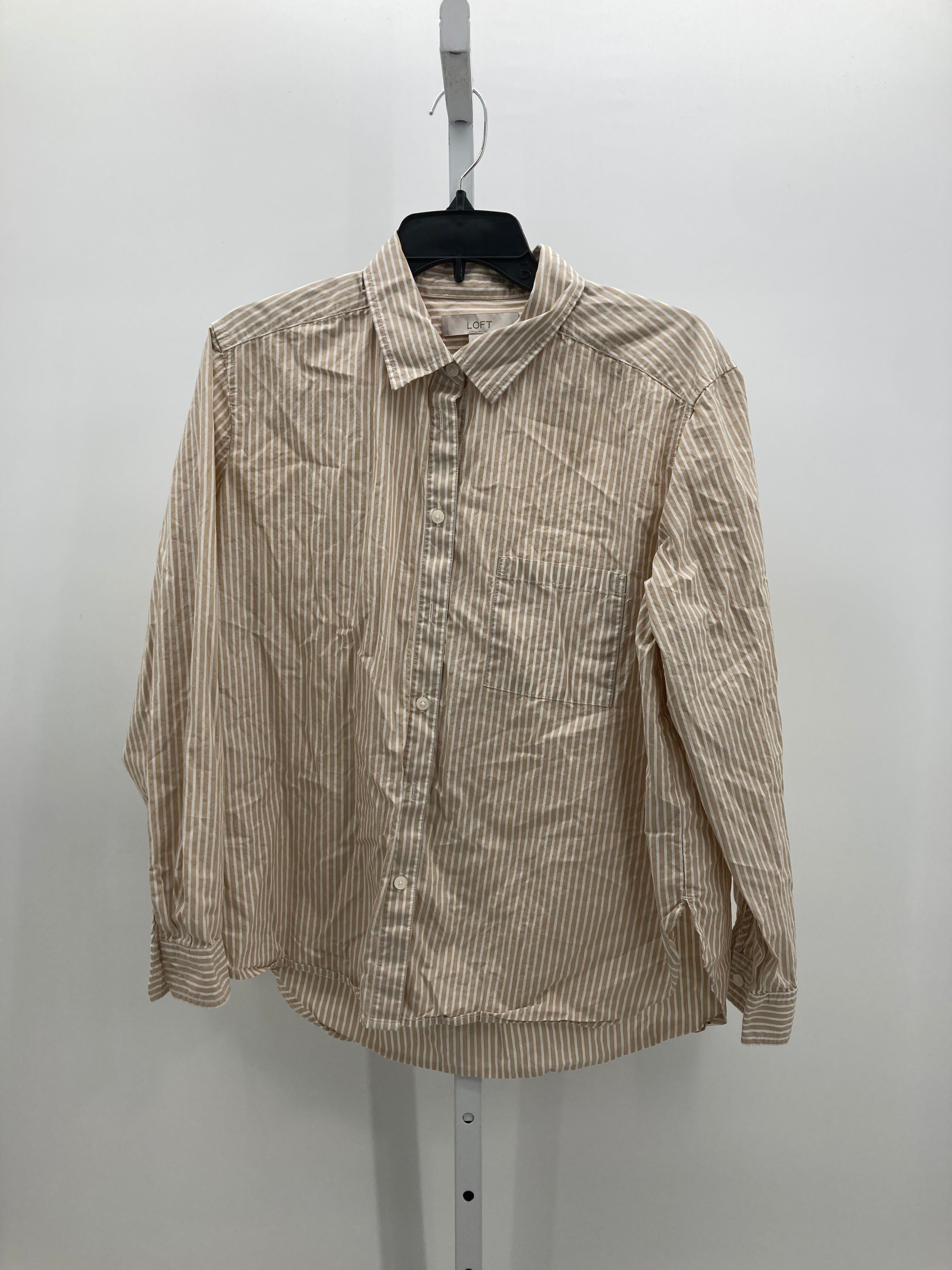 Loft Size Large Misses Long Sleeve Shirt