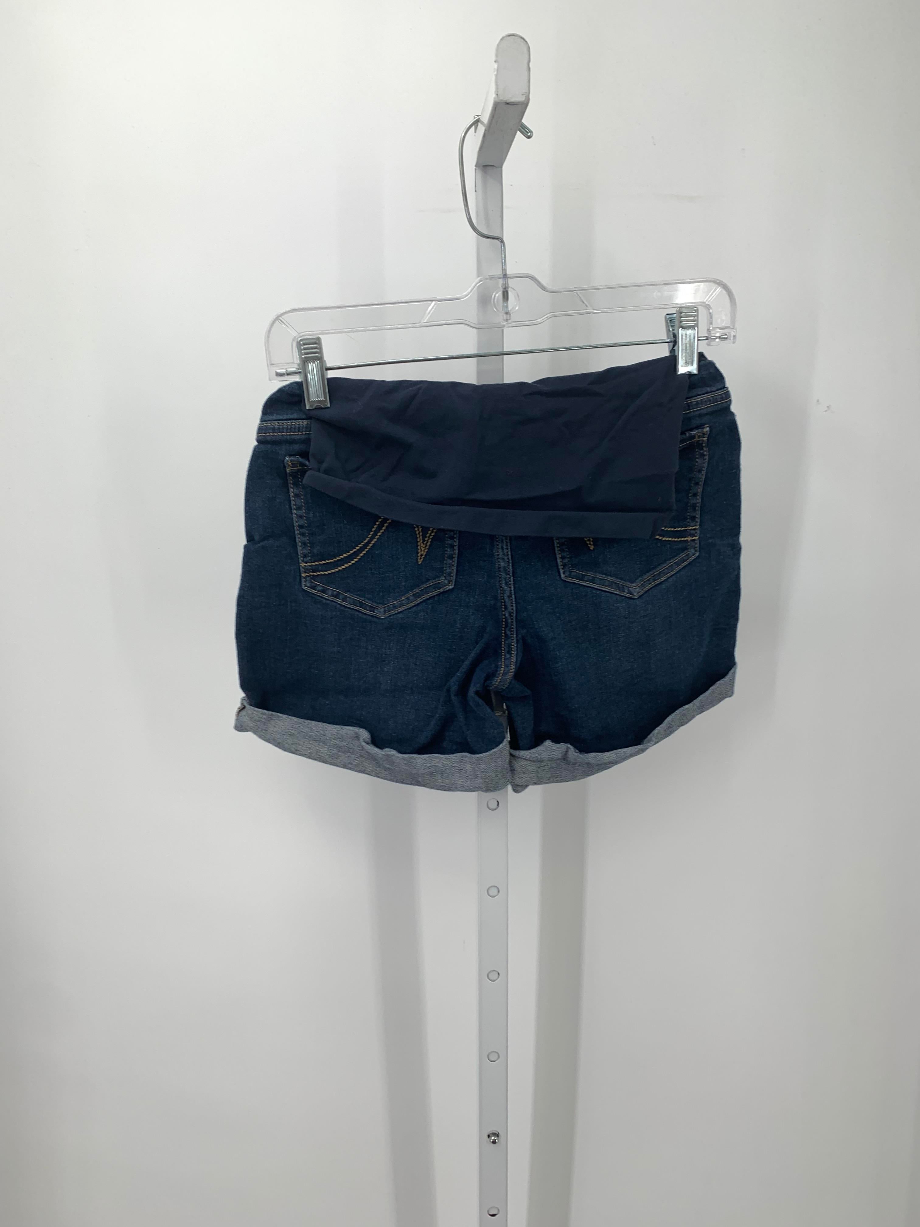 Indigo Blue Denim Size X Small Maternity Shorts