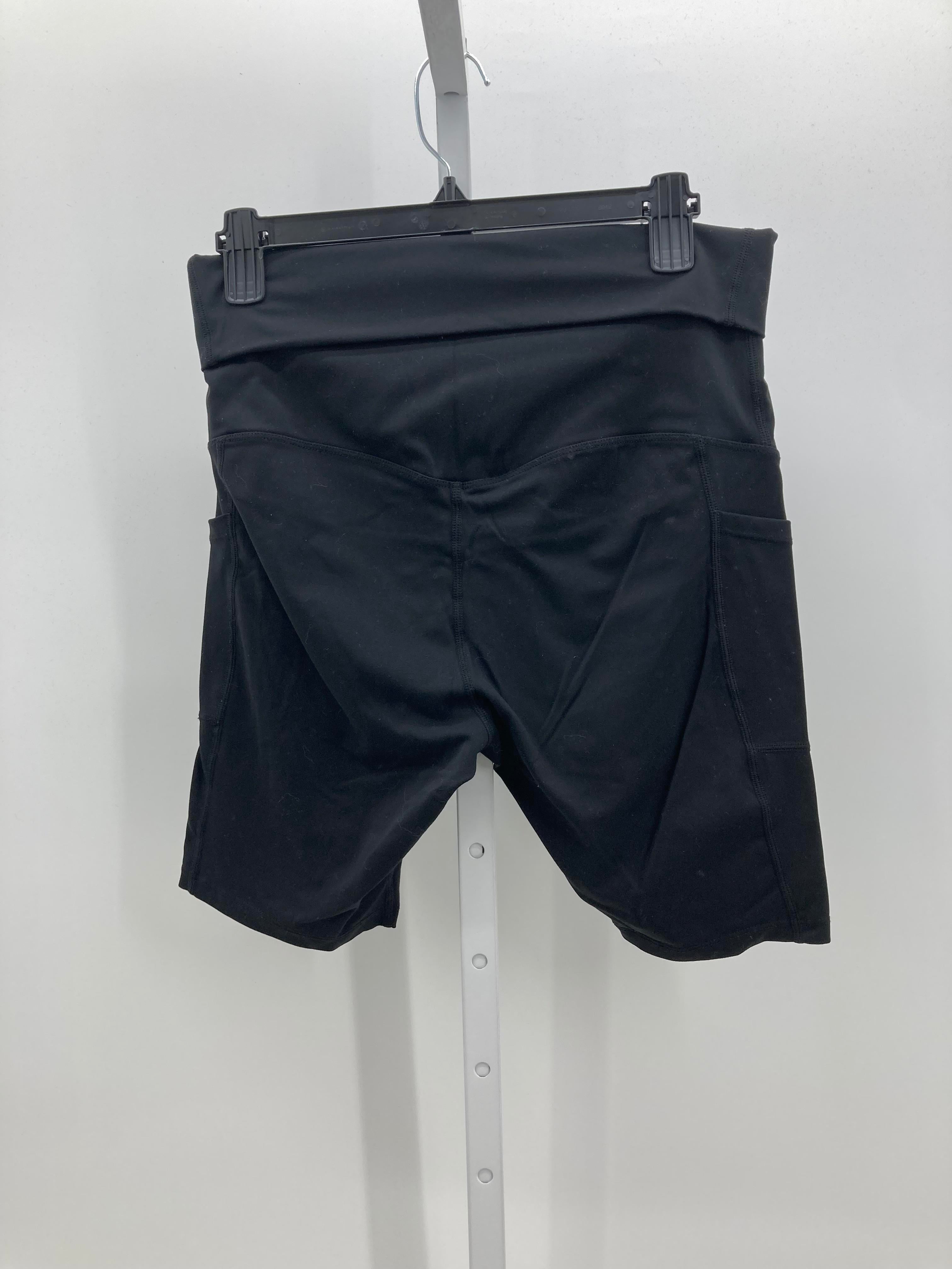Black Size Medium Maternity Shorts