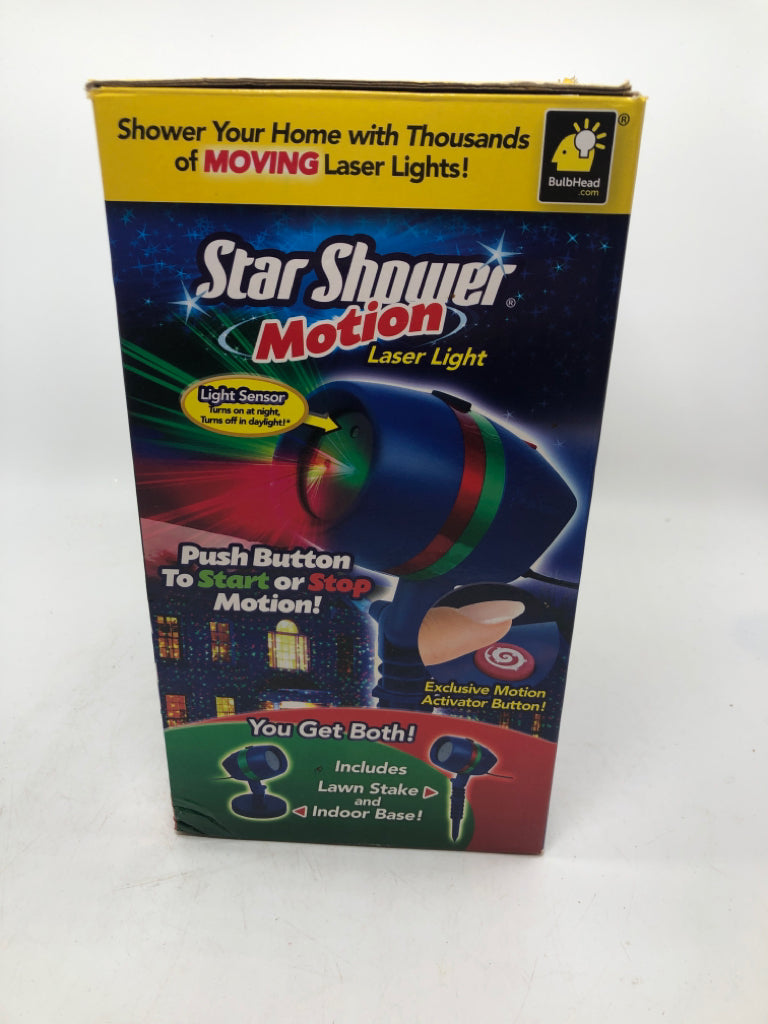 NIB STAR SHOWER MOTION LASER LIGHT.
