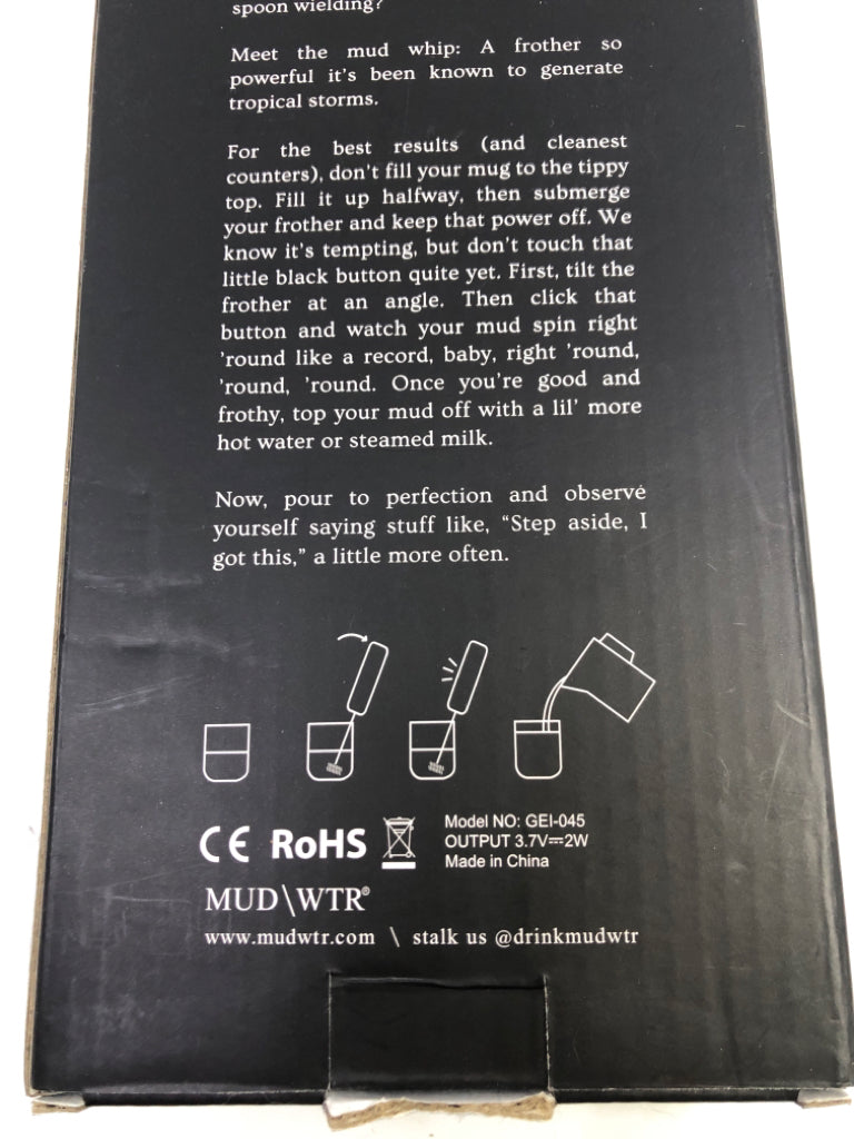 NIB WHIP DOUBLE WHISK FROTHER.