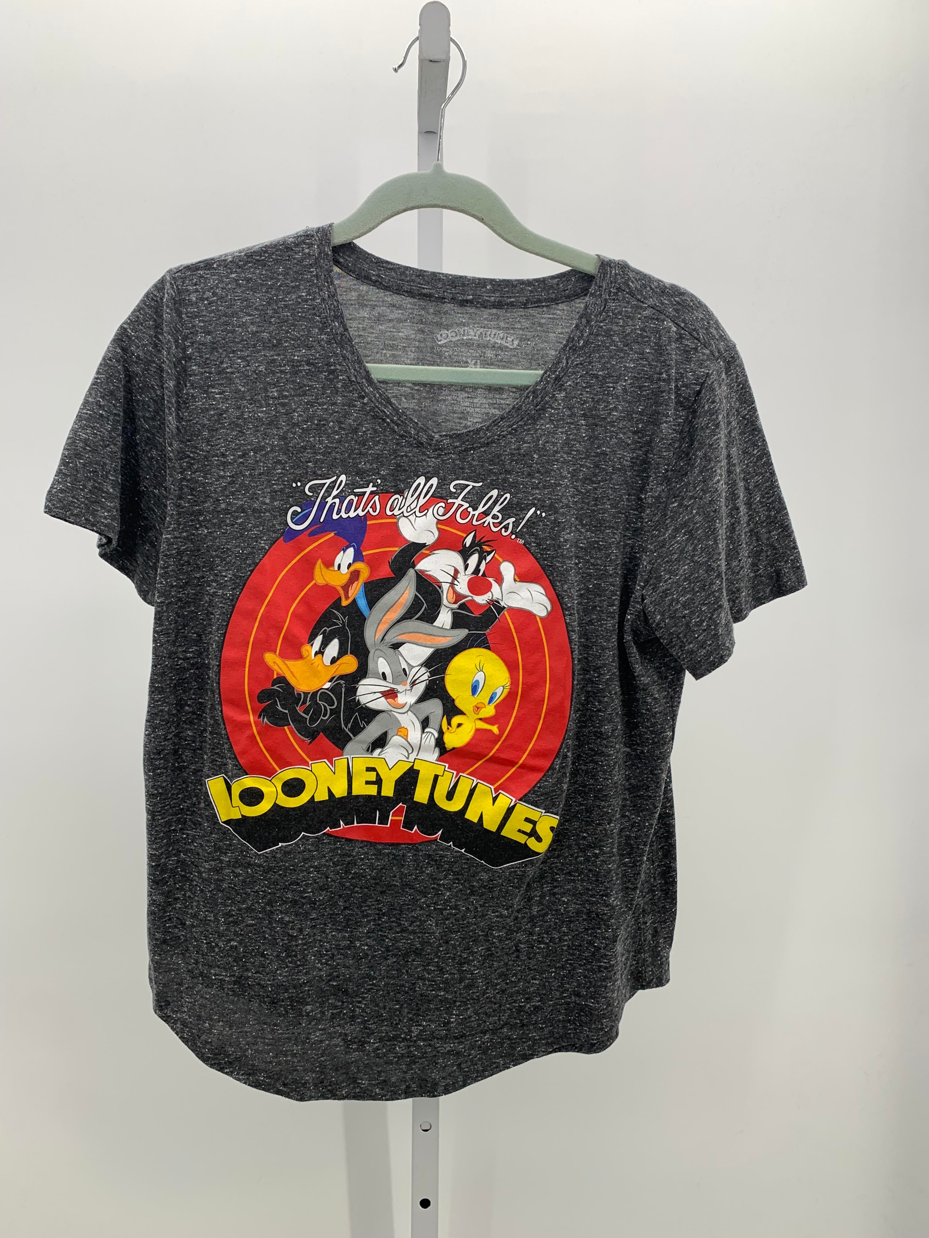 Looney Tunes Size Extra Large Misses Short Sleeve Shirt