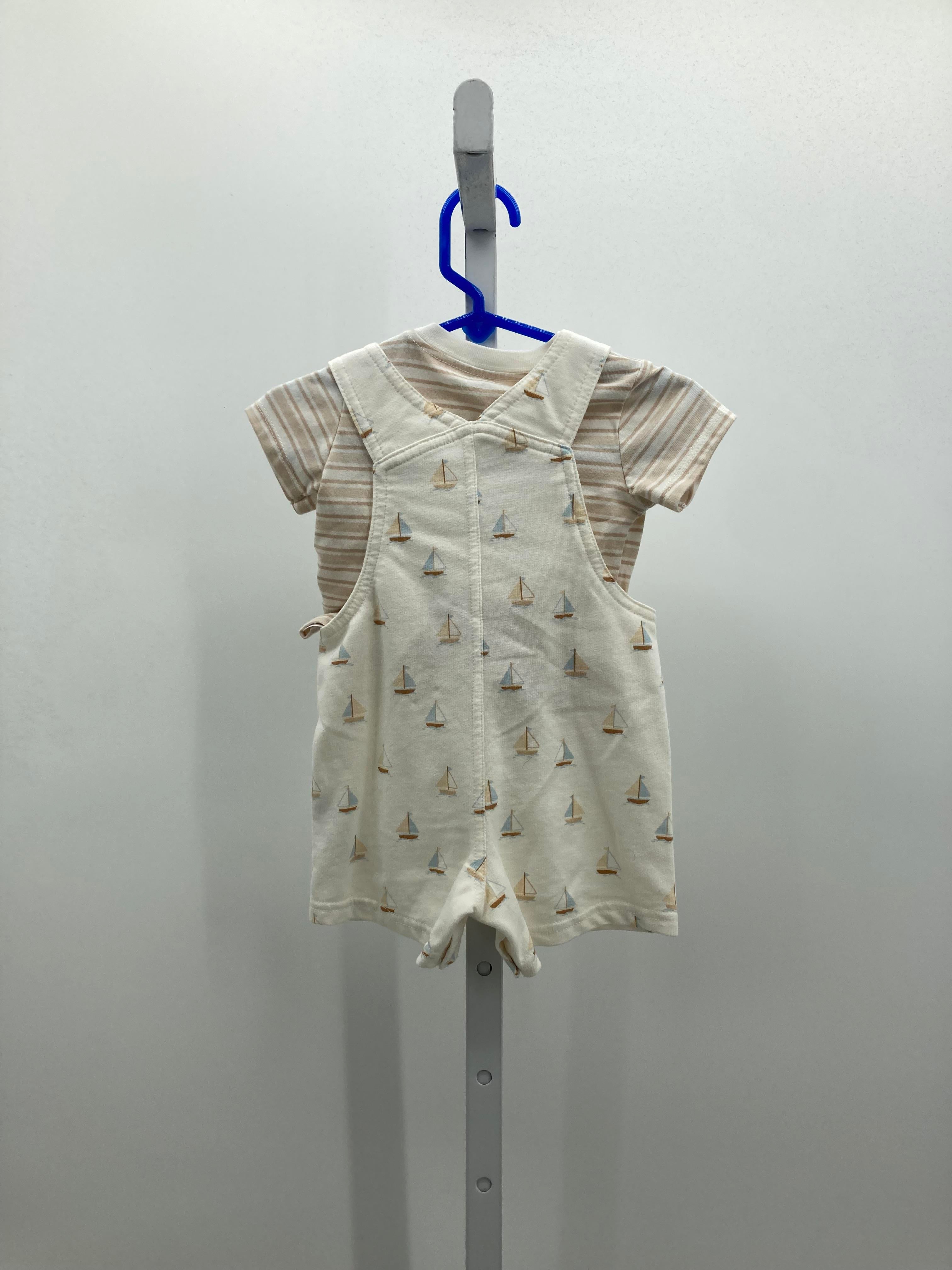 STRIPES SHIRT SAILBOATS OVERALLS