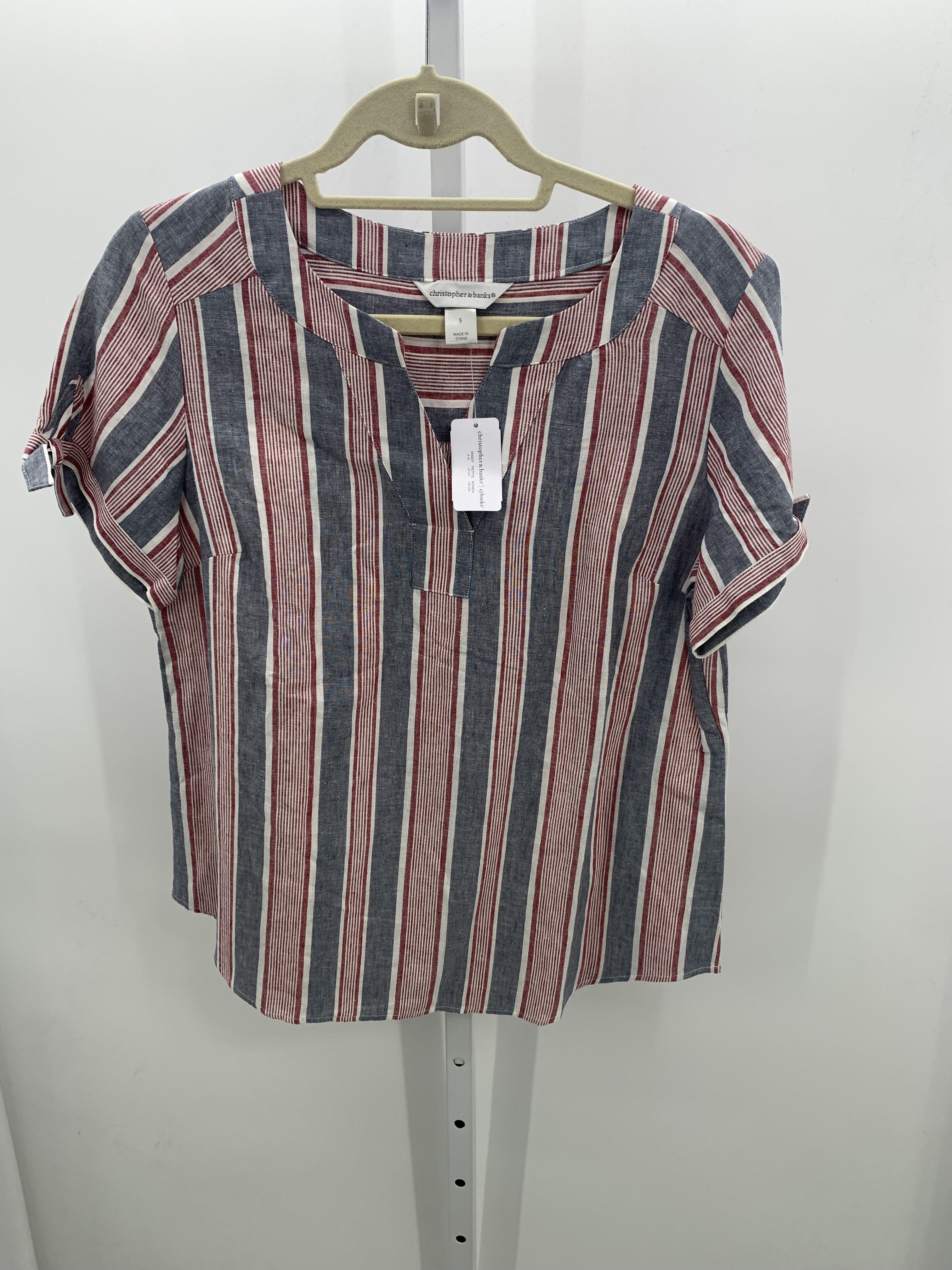 Christopher & Banks Size Small Misses Short Sleeve Shirt