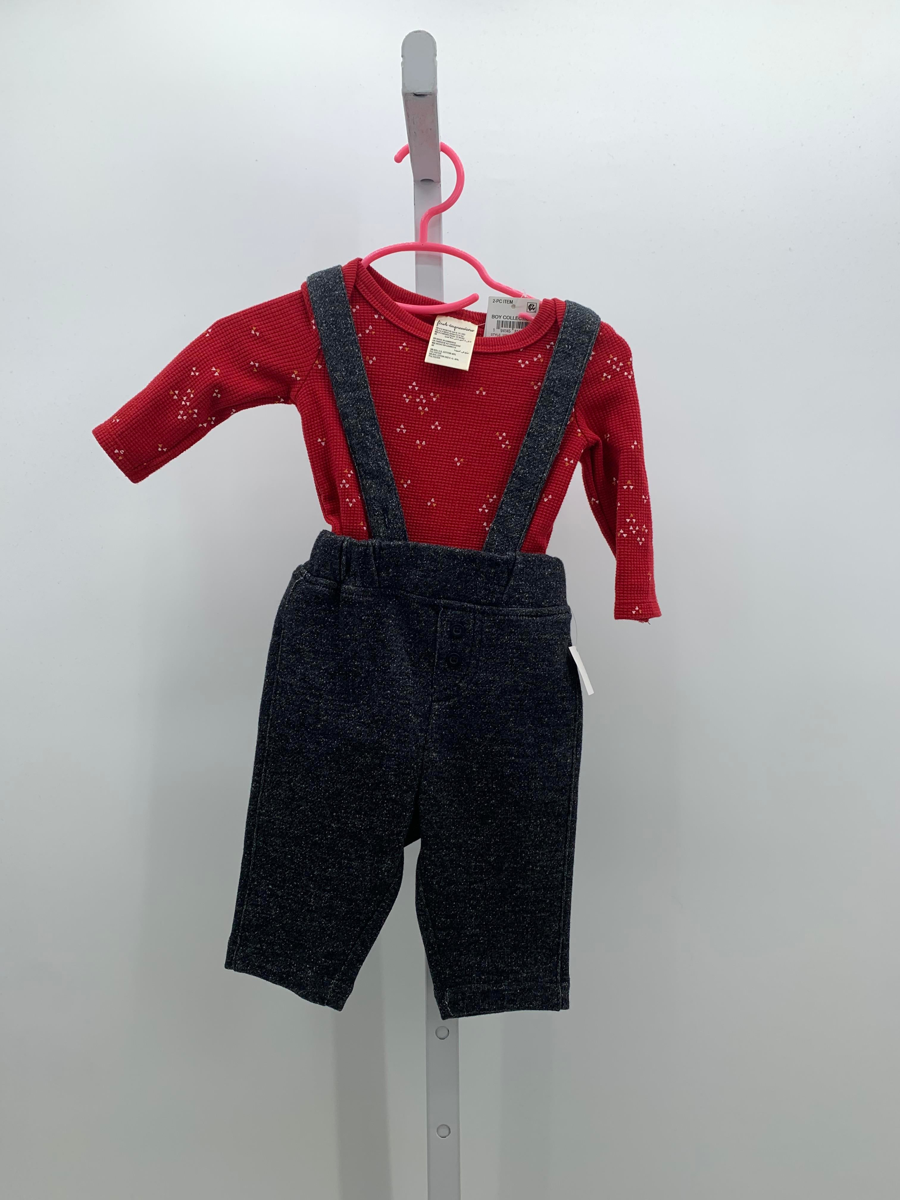 NEW TRIANGLES WAFFLE KNIT SHIRT KNIT PANTS WITH SUSPENDERS