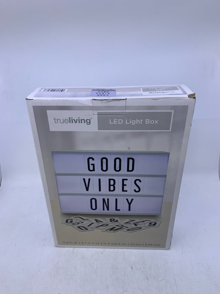 NIB LED LIGHT WORD BOX.