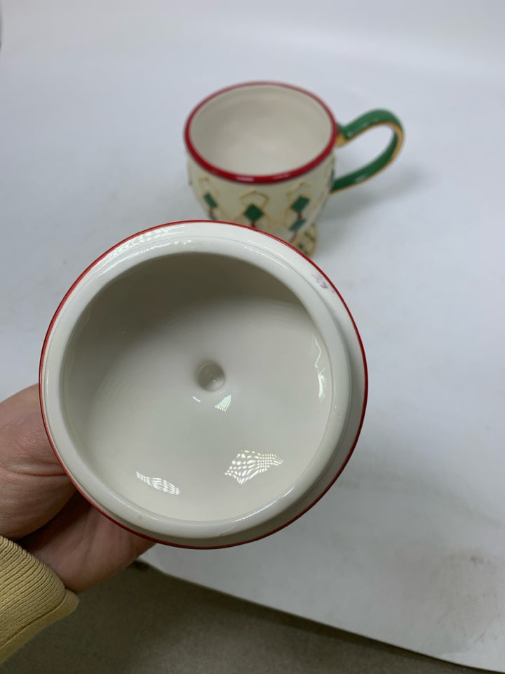 WATERFORD HOLIDAY HEIRLOOM COVERED MUG.