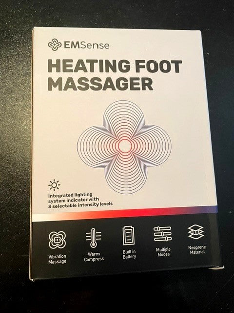 EMSense Heating Foot Massager - Neuropathy Massager Nerve (TD01-FM-128) NIB NEW