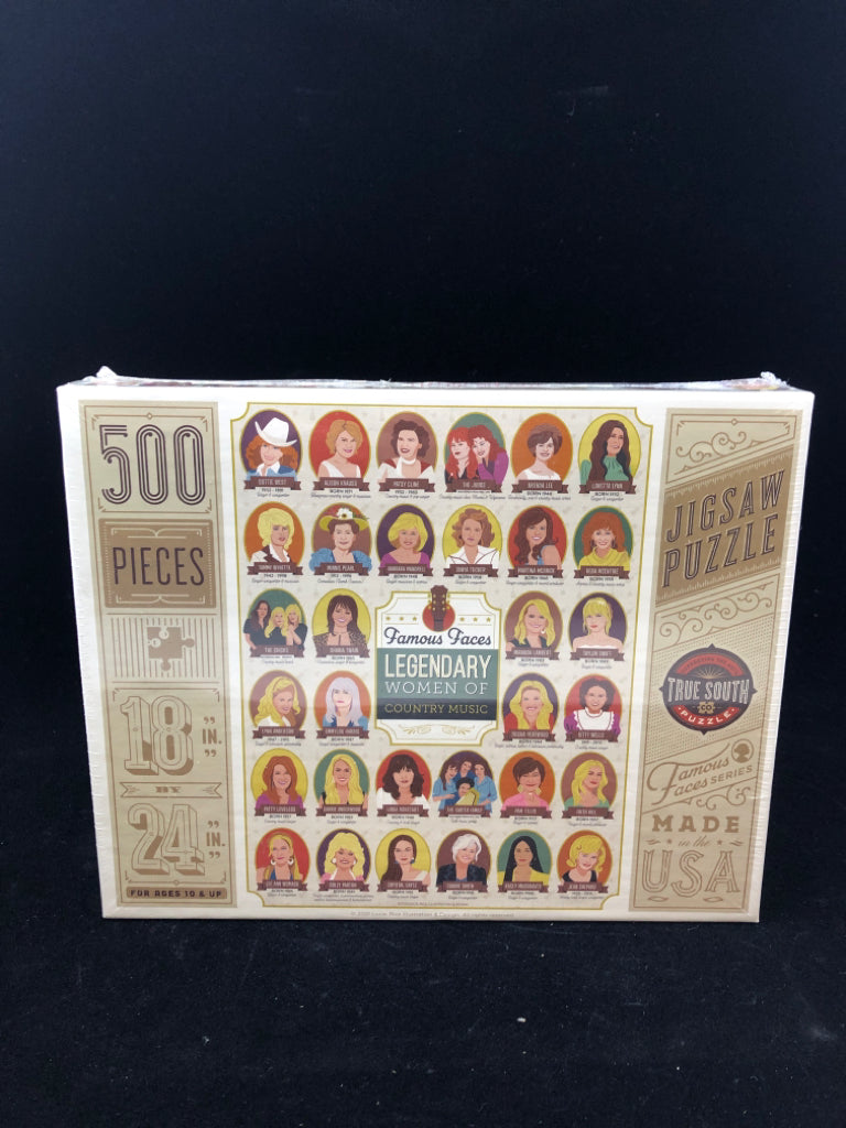 NIB FAMOUS FACES PUZZLE.