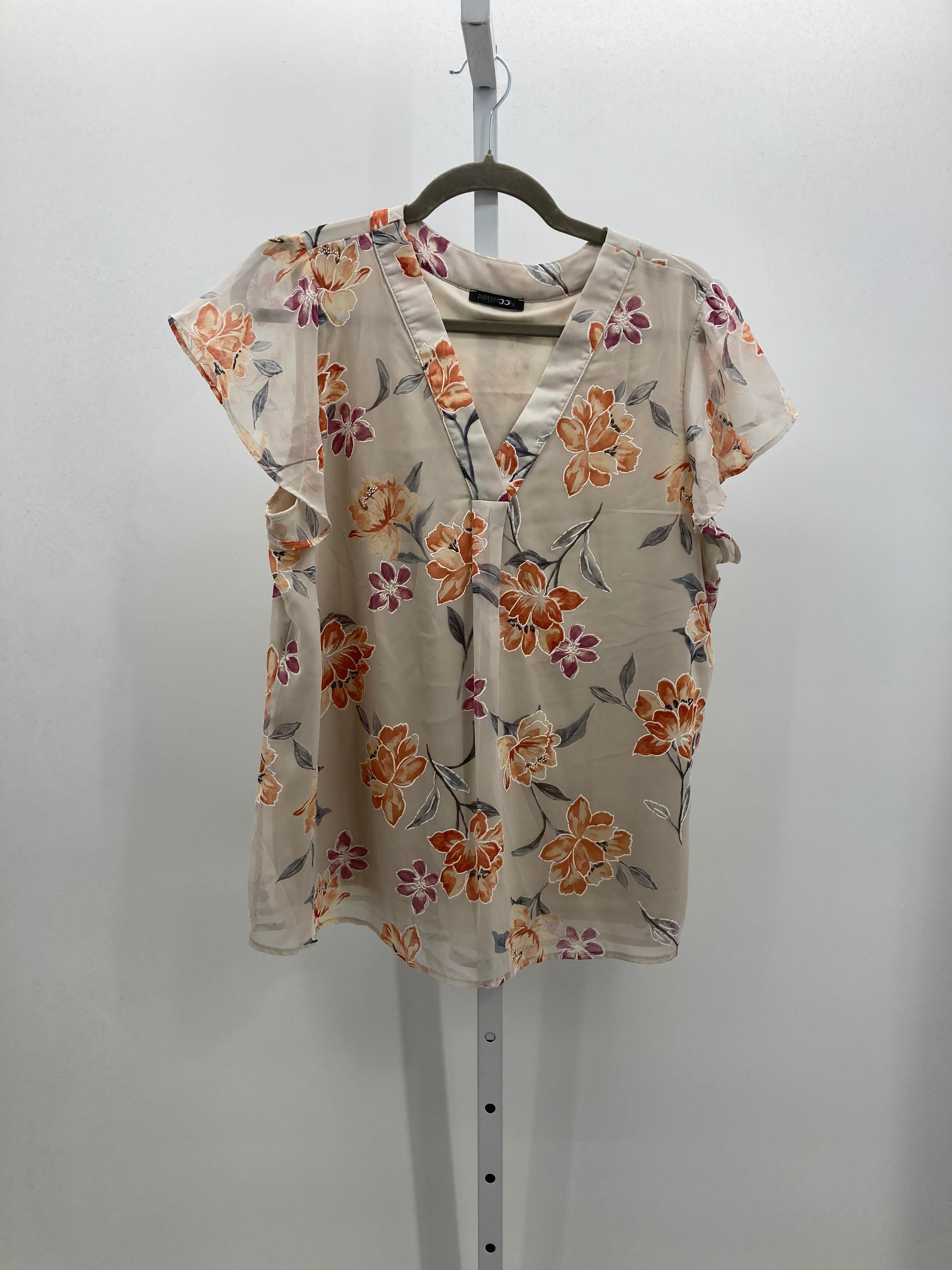 PaperMoon Size Extra Large Misses Short Sleeve Shirt