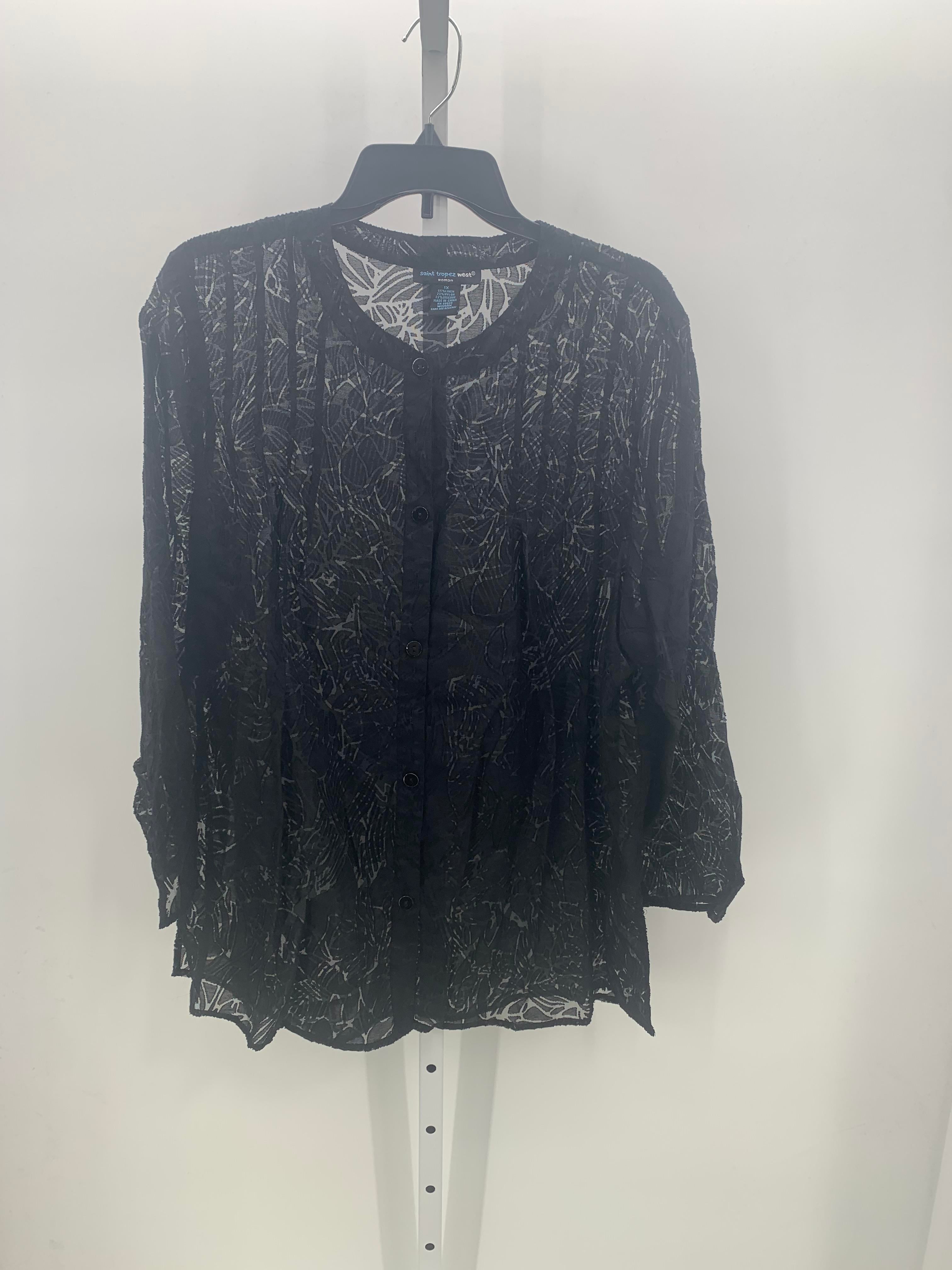 Saint Toppez West Size 1X Womens Long Sleeve Shirt