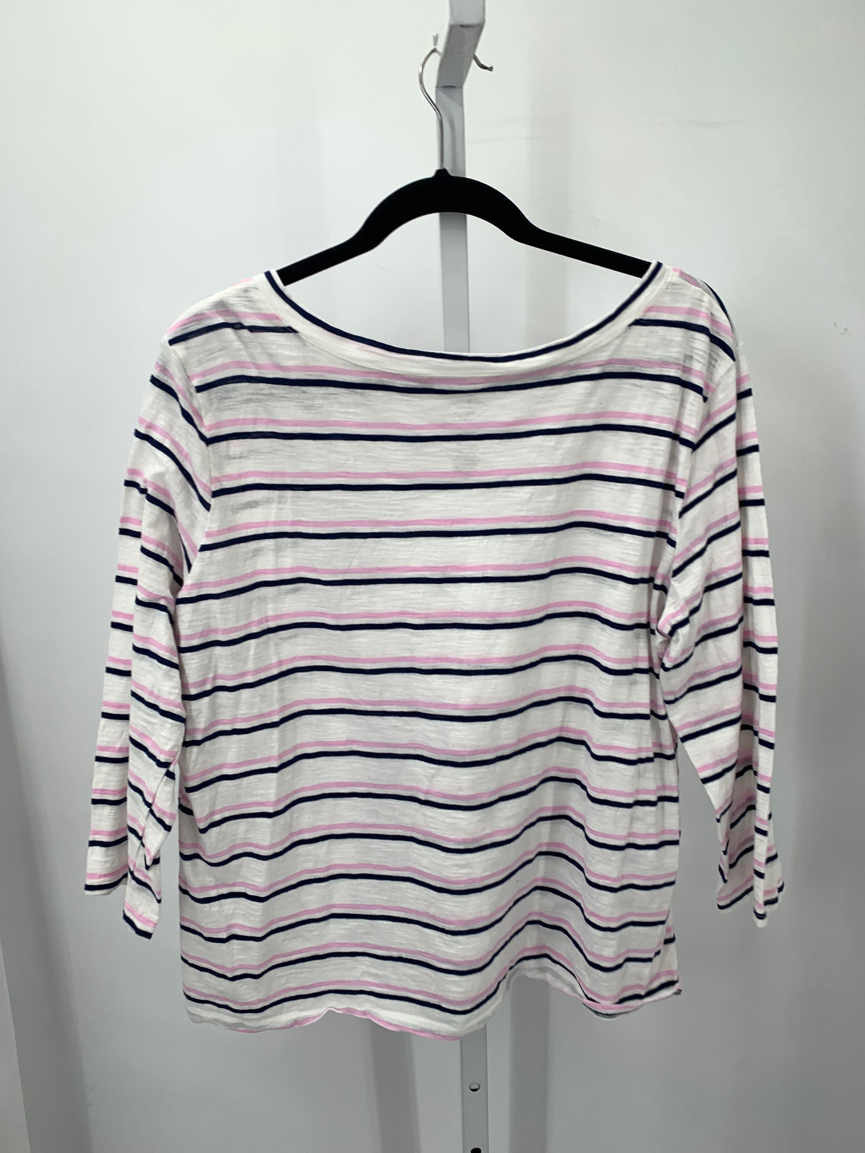 St. Johns Bay Size XX Large Petite Petite 3/4 Sleeve Shirt