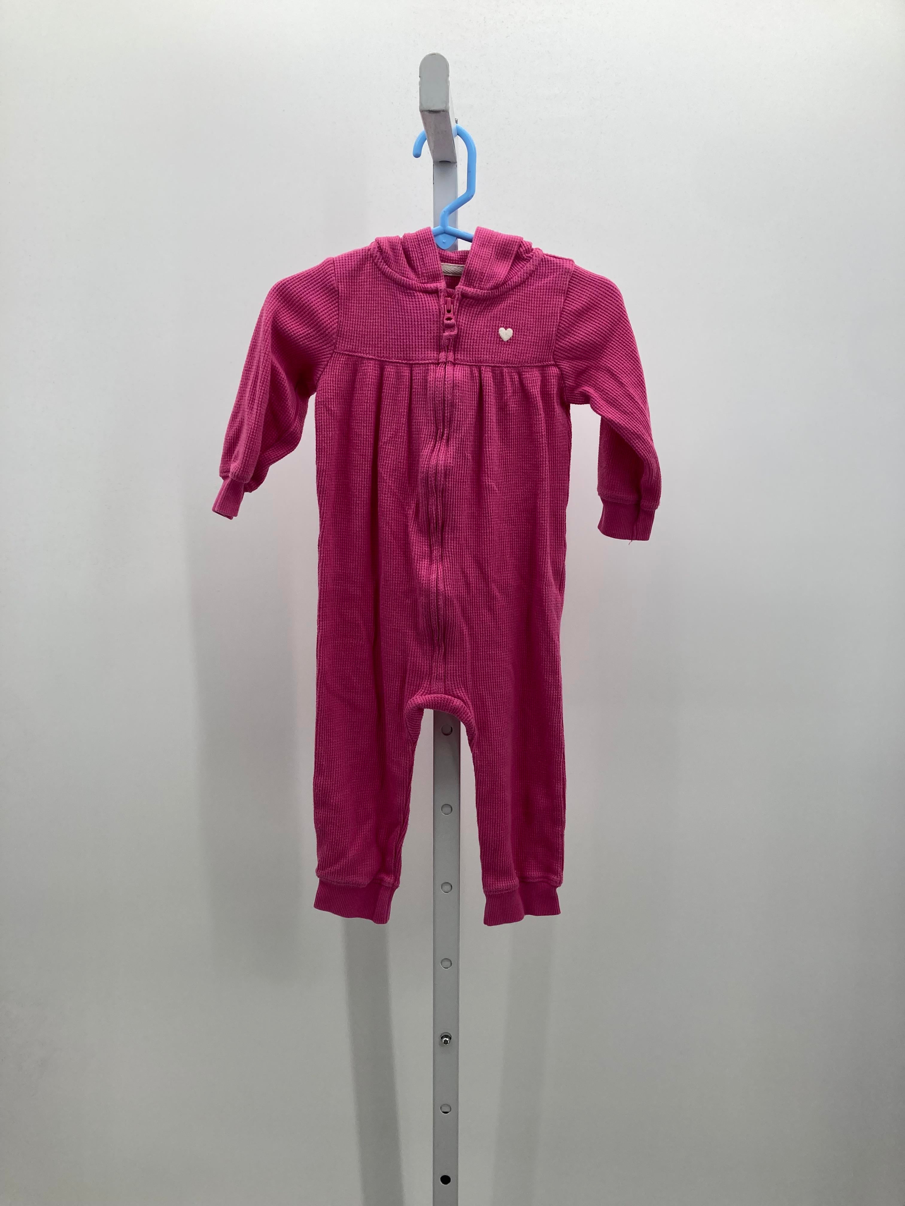Carters Size 12 Months Girls Long Slv. Romper