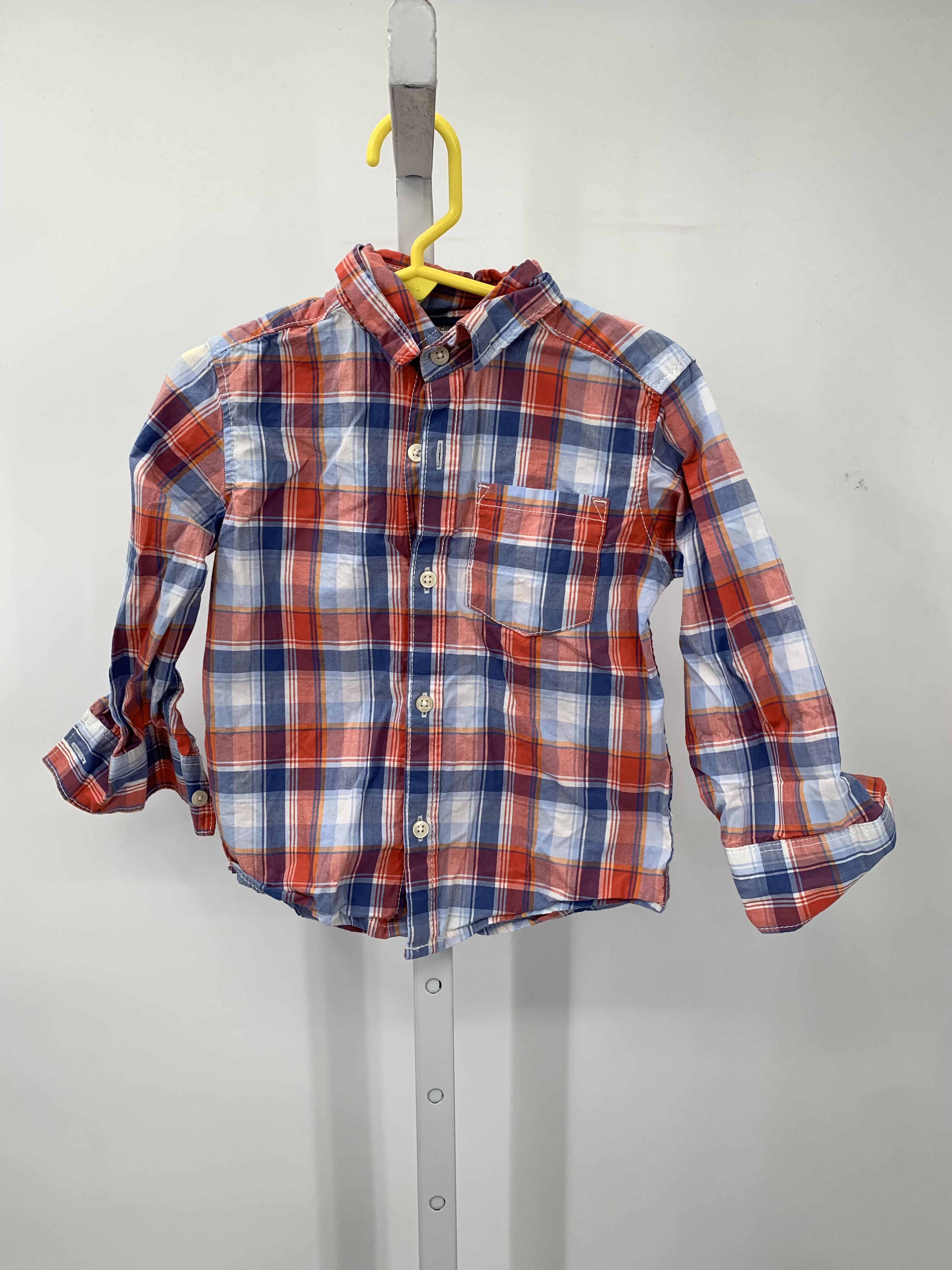 RED PLAID BTN DOWN