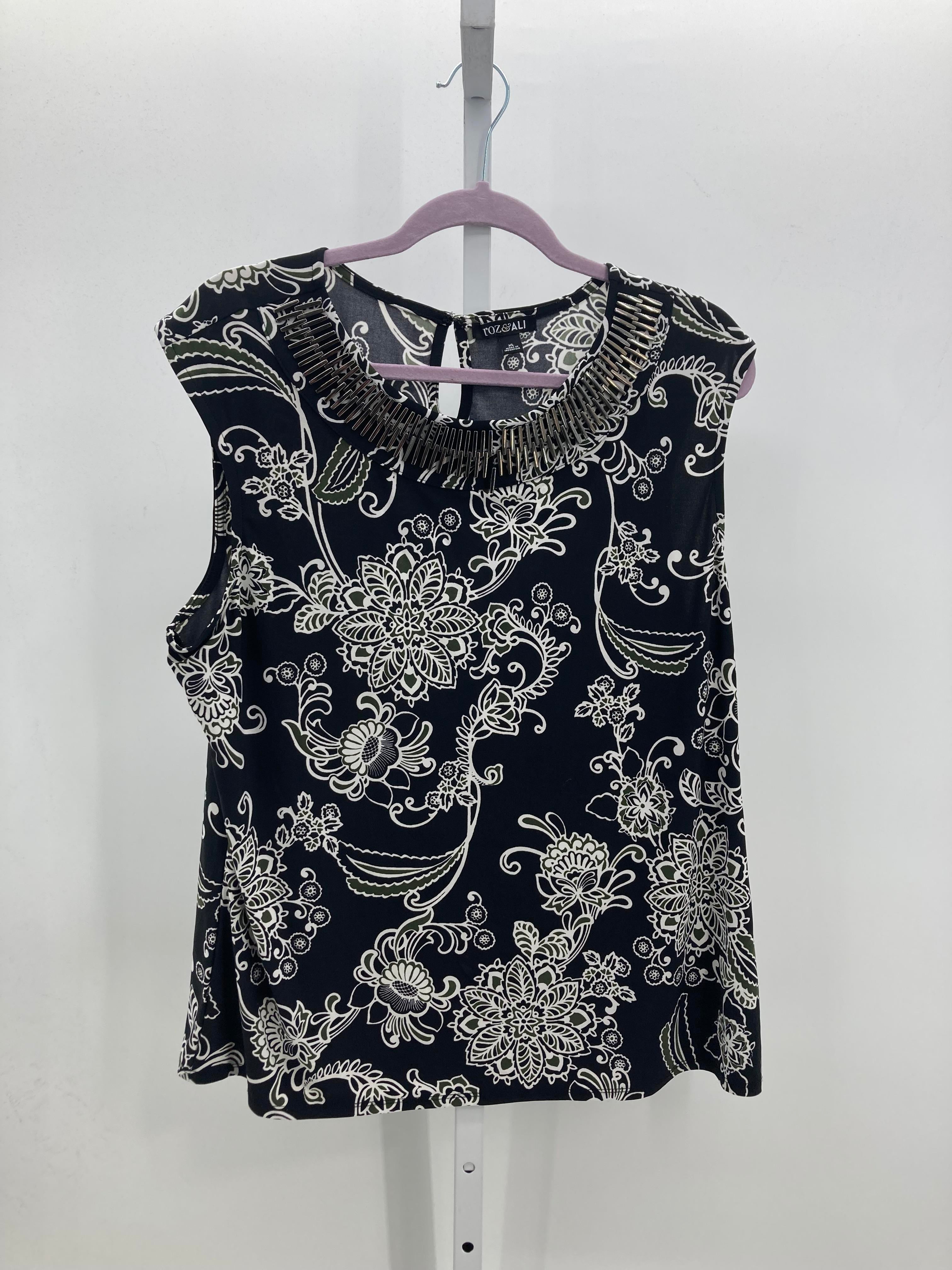 Roz & Ali Size Extra Large Misses Sleeveless Shirt